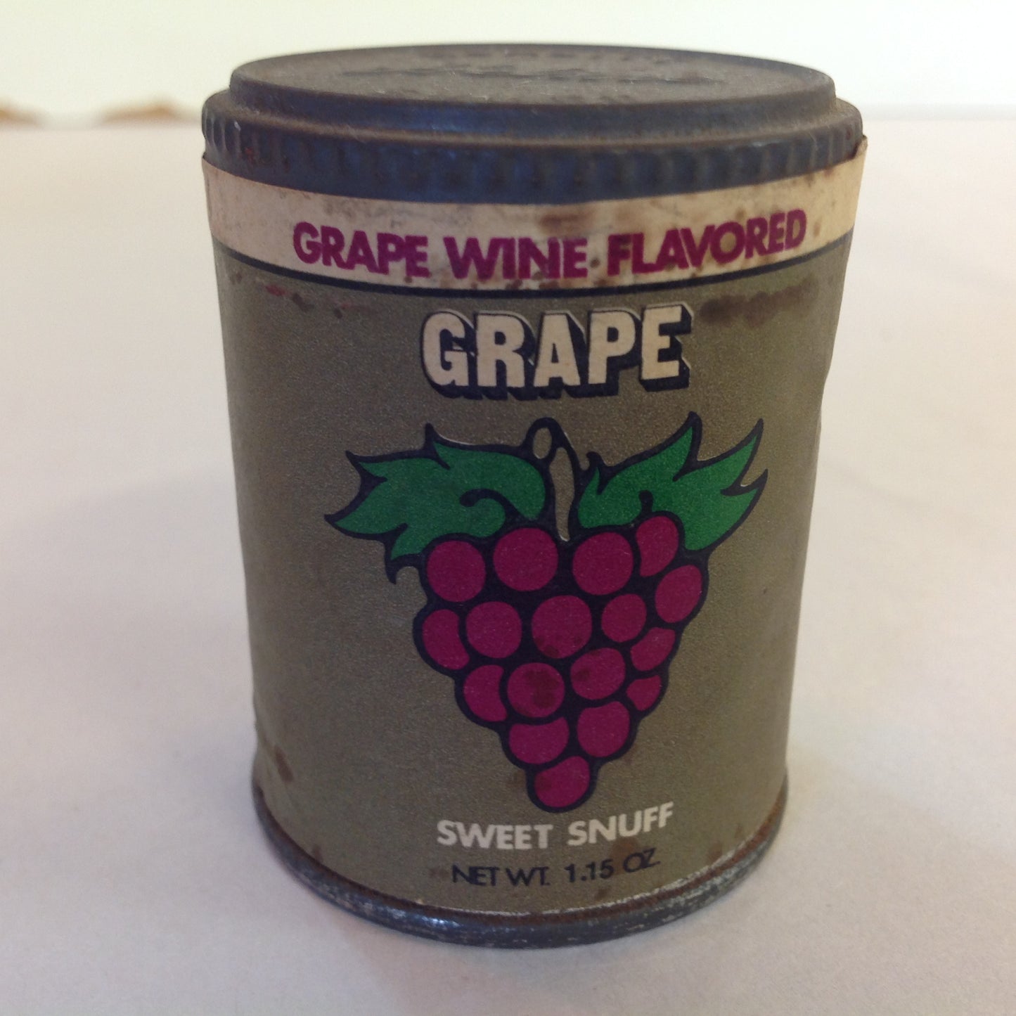 Vintage NOS Unopened Helme/Whitehall Grape Wine Flavored Sweet Snuff 1.15 oz Tin
