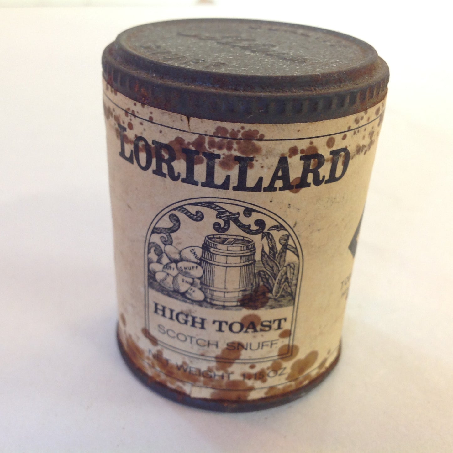 Vintage NOS Unopened Lorillard High Toast Scotch Snuff 1.15 oz Tin