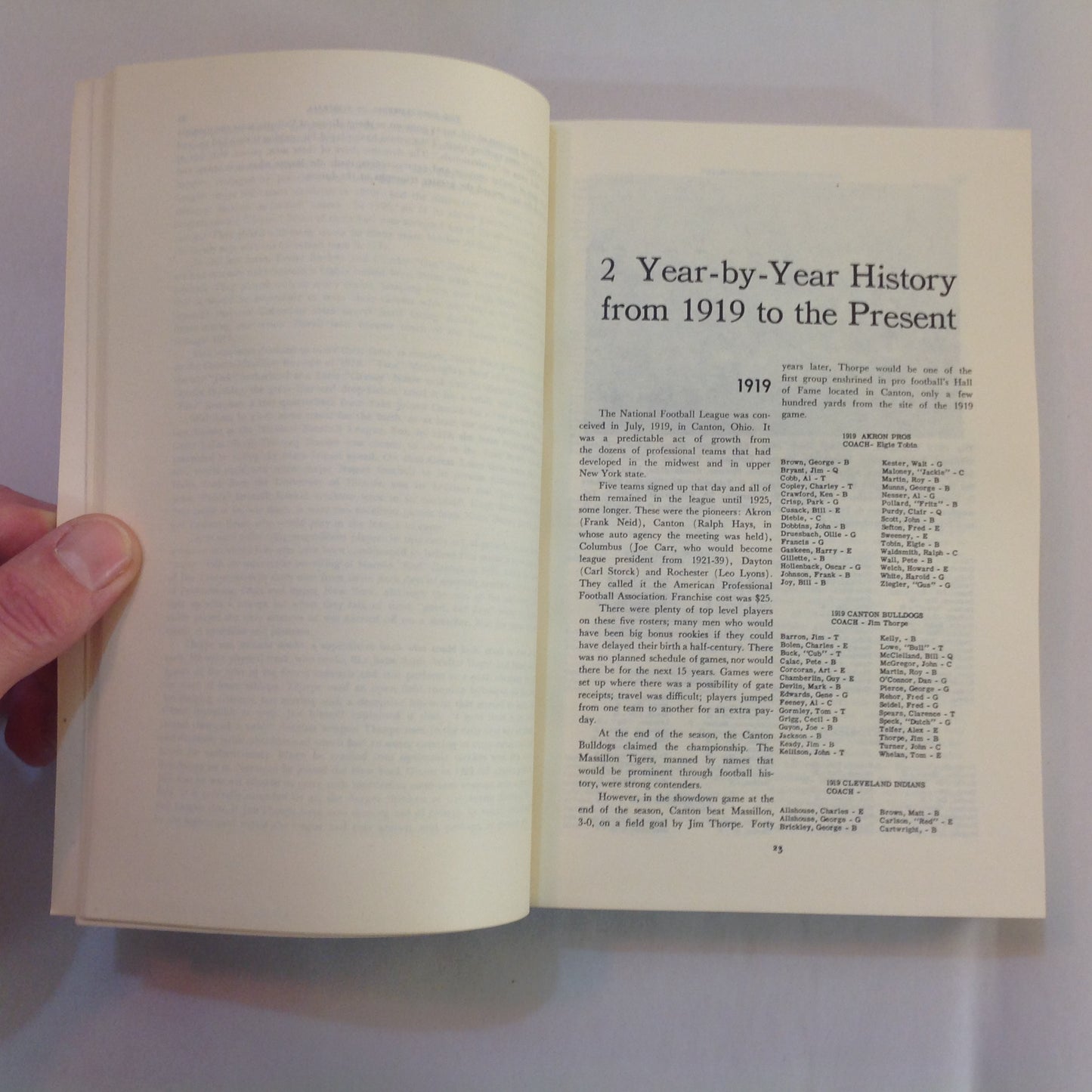 Vintage 1967 Trade Paperback The Official Encyclopedia of Football Roger Treat 5th Revised Edition