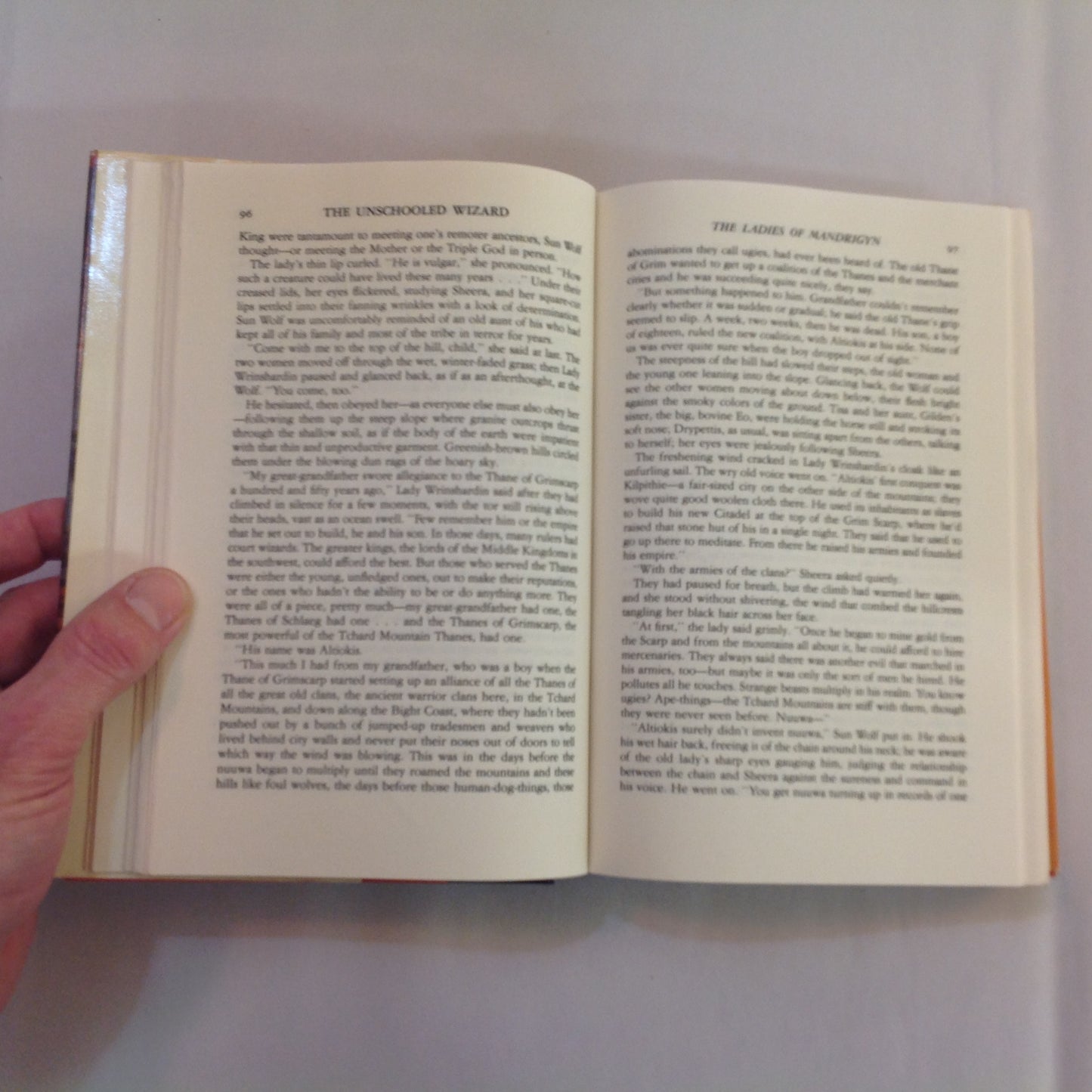 Vintage 1987 Hardcover The Unschooled Wizard Barbara Hambly Book Club Edition