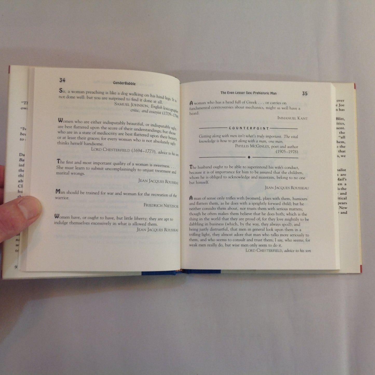Vintage 1993 Hardcover GenderBabble: The Dumbest Things Men Ever Said About Women David Olive First Edition