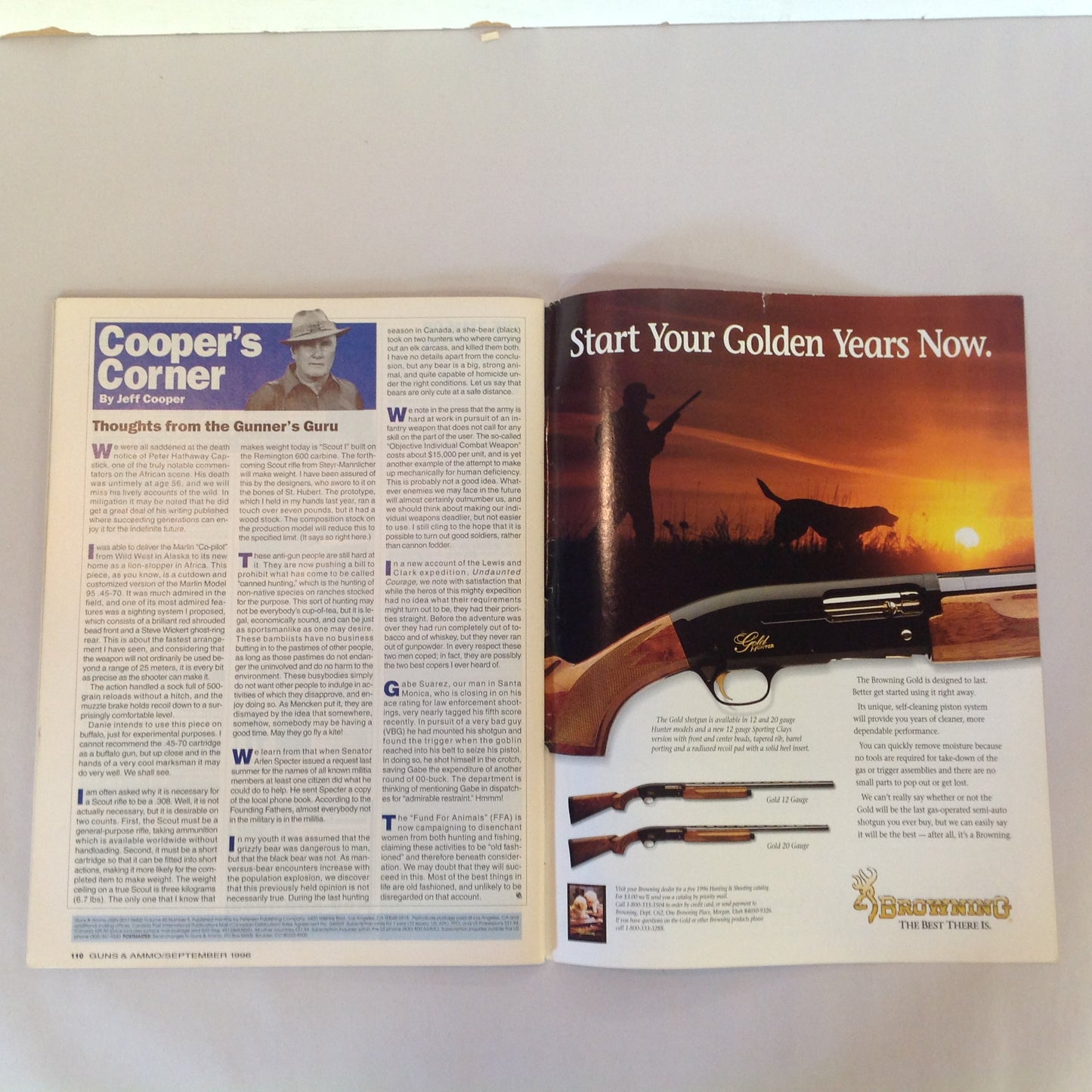 Vintage Sep 1996 Guns & Ammo Magazine Special Buyer's Guide .45 ACP Deer Gear '96