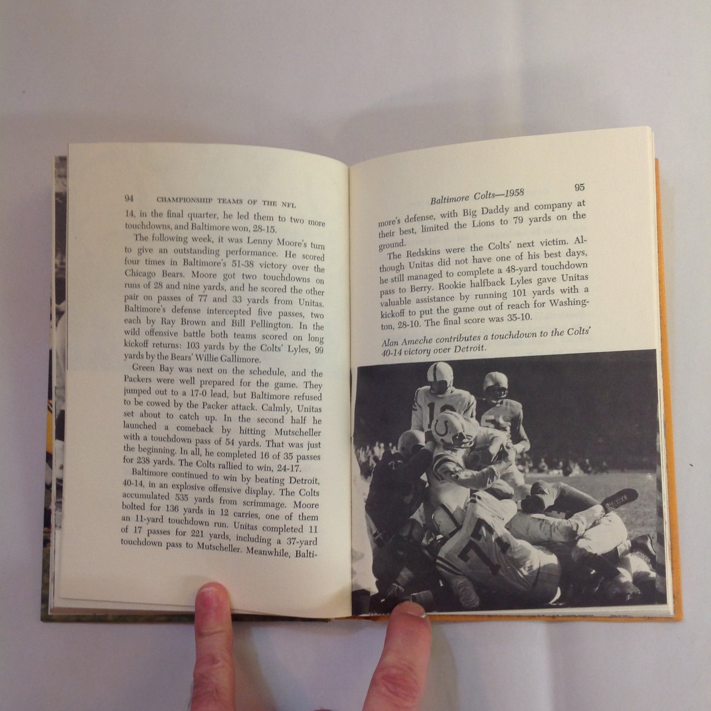 Vintage 1968 Hardcover NFL Punt Pass and Kick Library: Championship Teams of the NFL Phil Berger