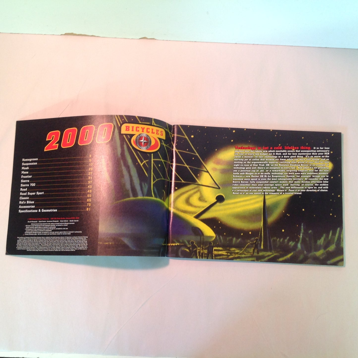 Vintage 1999 Schwinn 2000 Bicycles Technical Revelations New Millennium Brochure