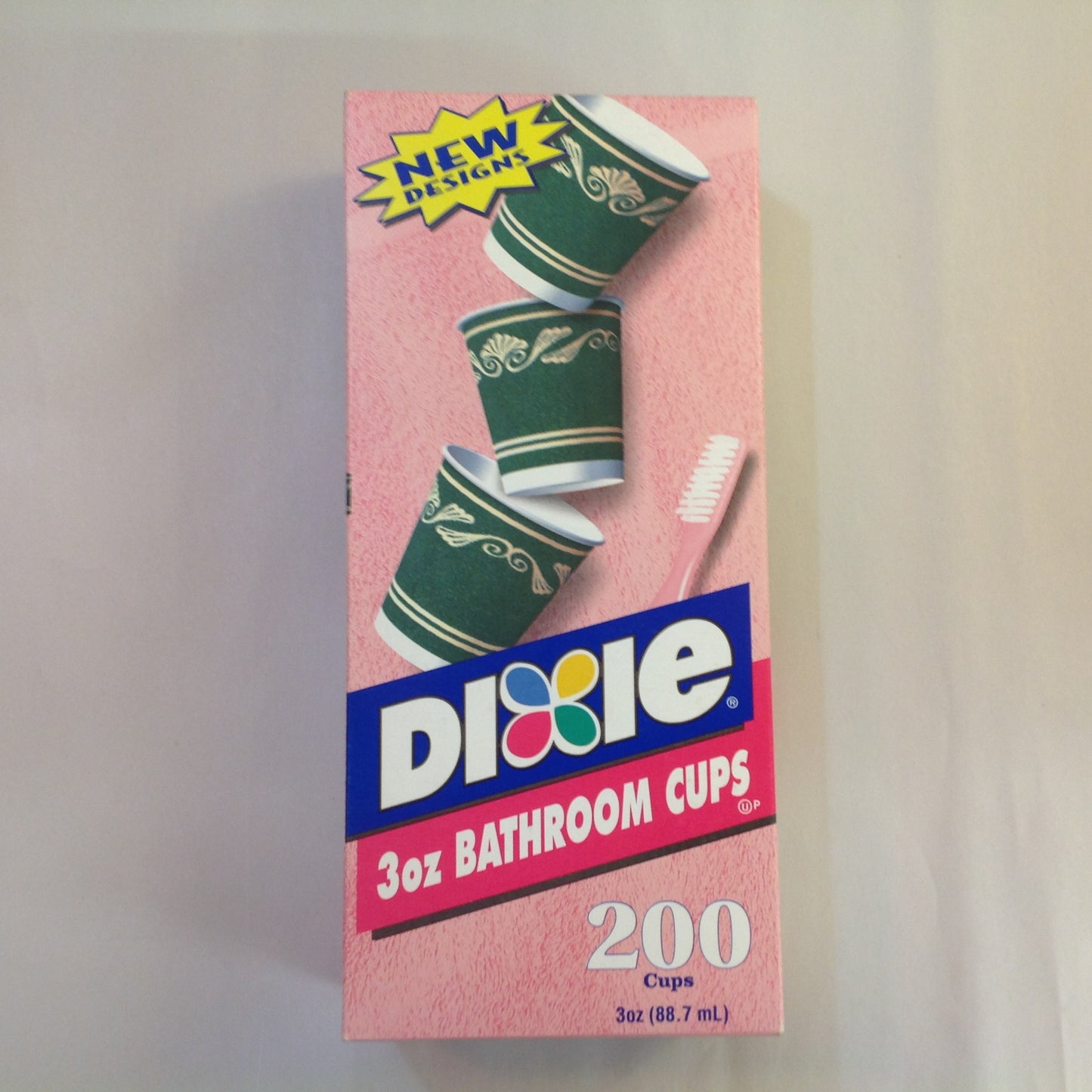 Vintage 1999 NOS Dixie 3 oz Bathroom Cups 200 Count Neoclassical