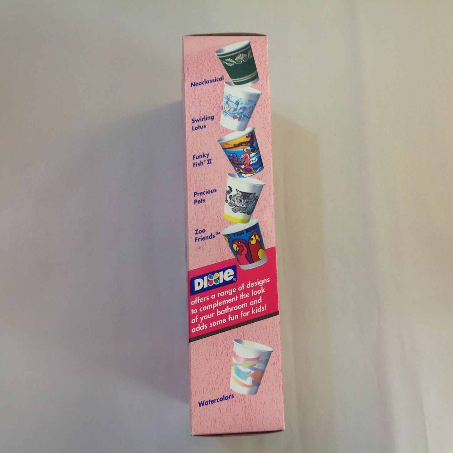 Vintage 1999 NOS Dixie 3 oz Bathroom Cups 200 Count Neoclassical