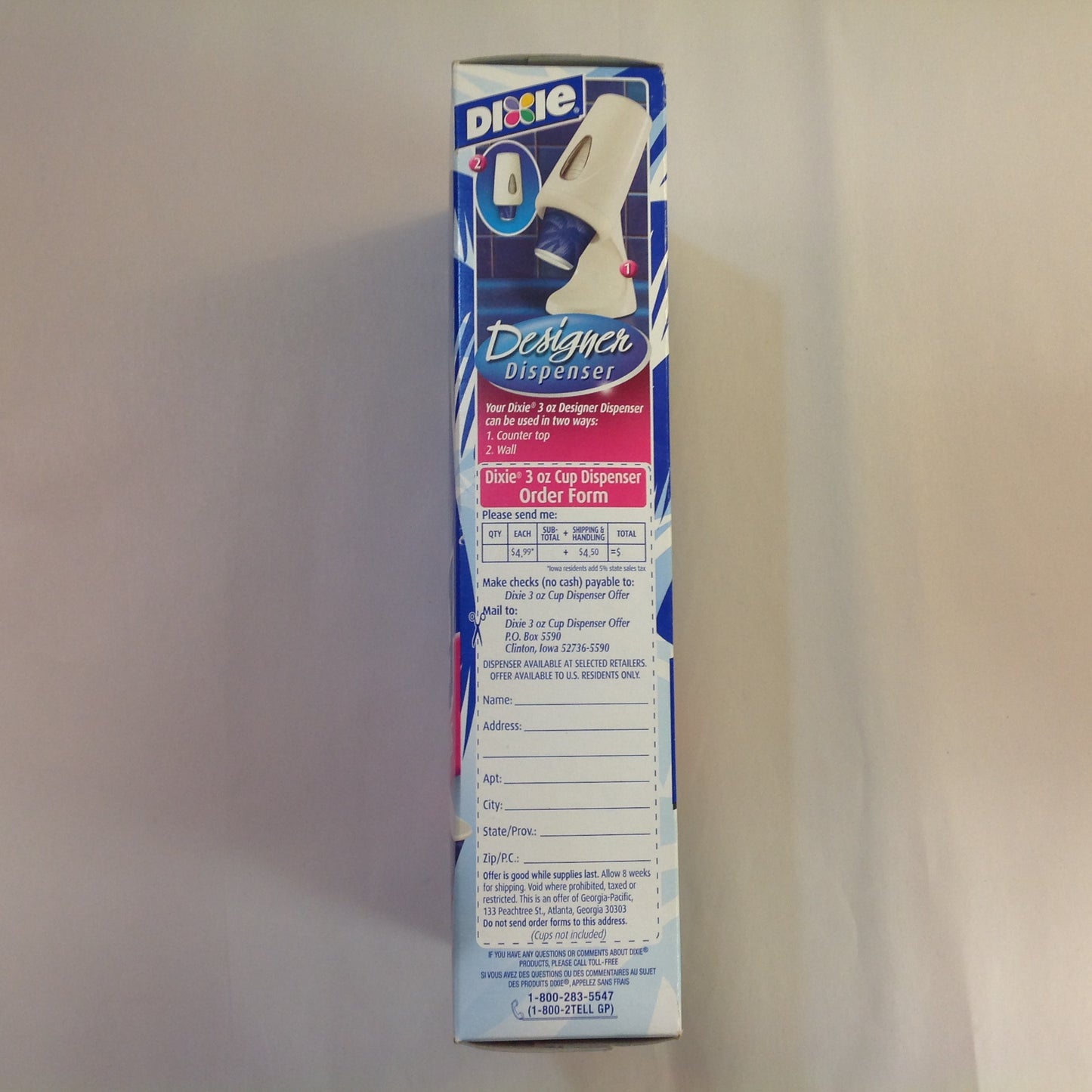 Vintage 2003 NOS Dixie 3 oz Bathroom Cups 200 Count Palm Trees