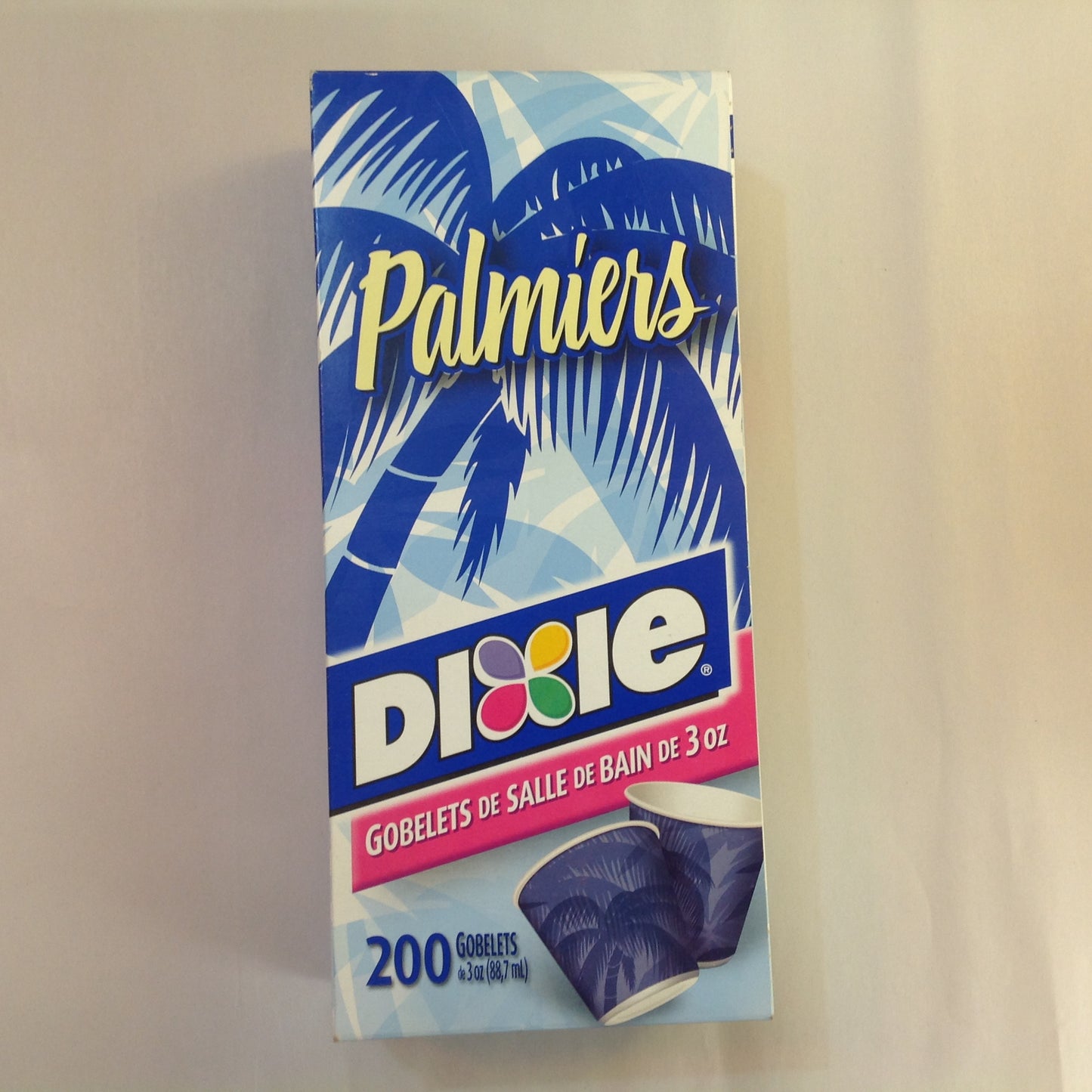 Vintage 2003 NOS Dixie 3 oz Bathroom Cups 200 Count Palm Trees
