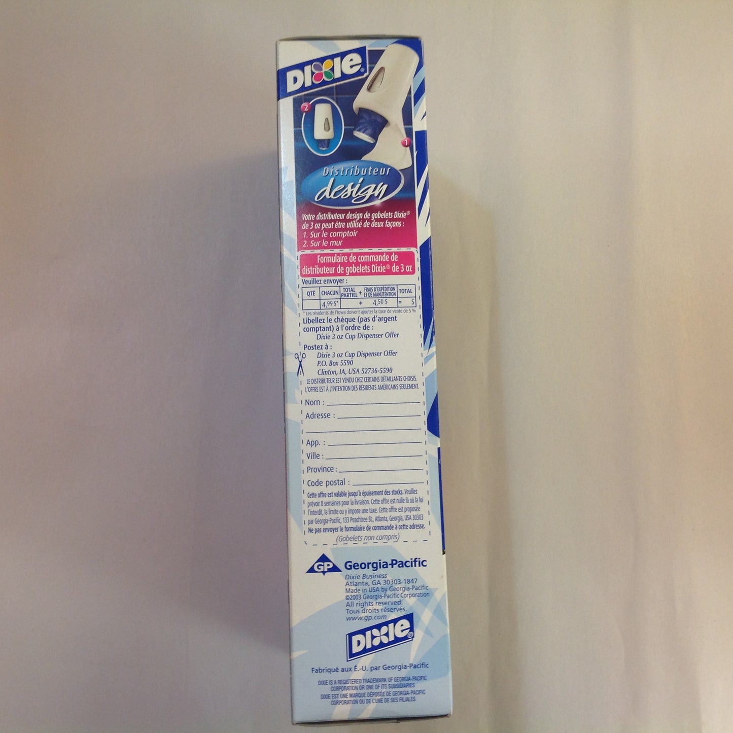 Vintage 2003 NOS Dixie 3 oz Bathroom Cups 200 Count Palm Trees