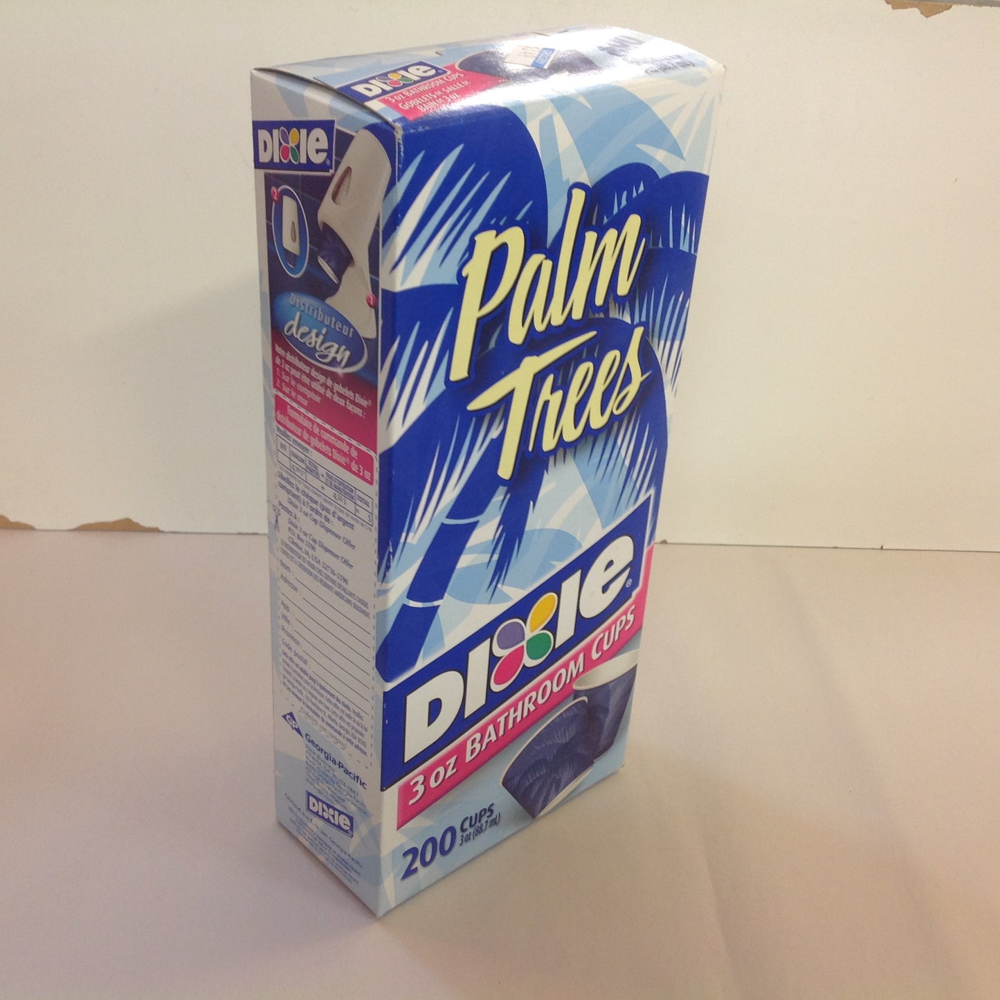 Vintage 2003 NOS Dixie 3 oz Bathroom Cups 200 Count Palm Trees