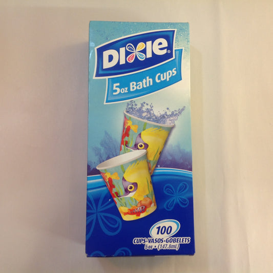 2006 NOS Dixie 5 oz Bath Cups 100 Count Box Tropical Fish