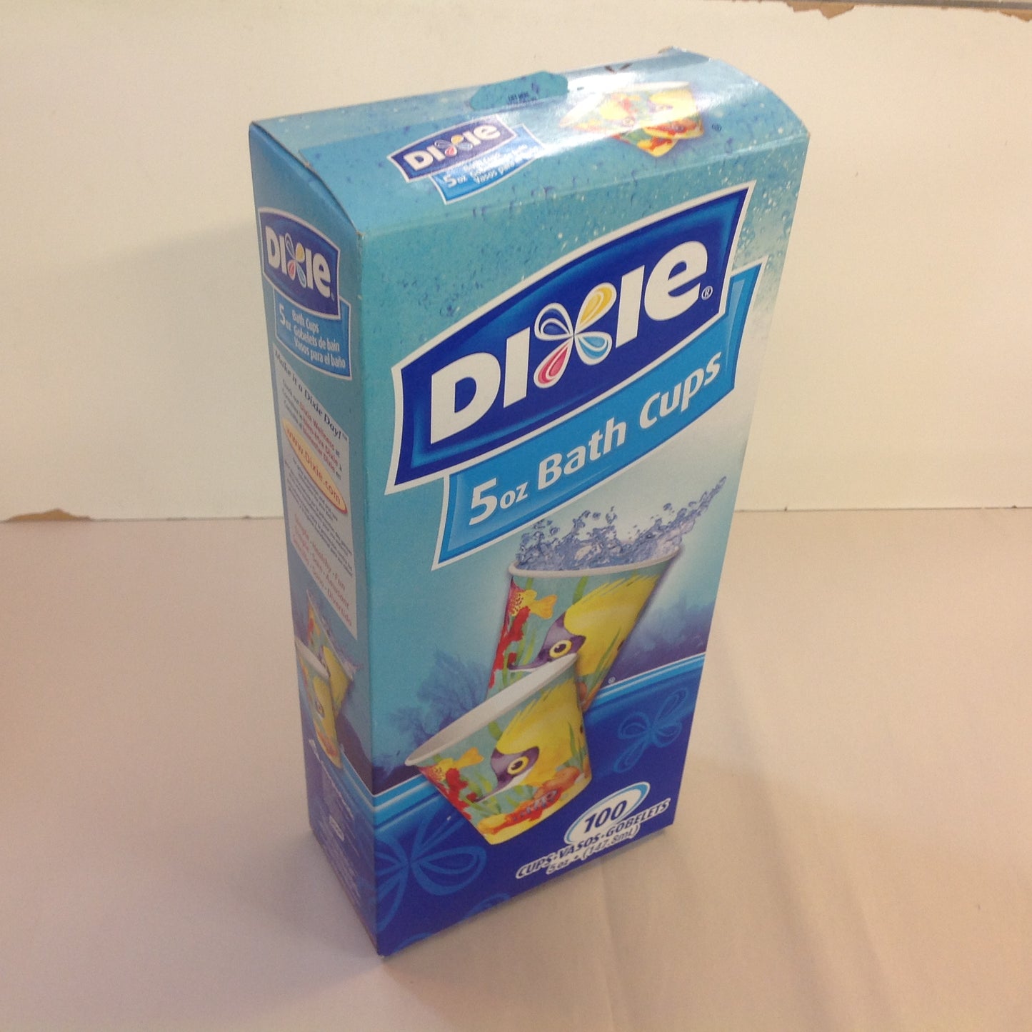 2006 NOS Dixie 5 oz Bath Cups 100 Count Box Tropical Fish