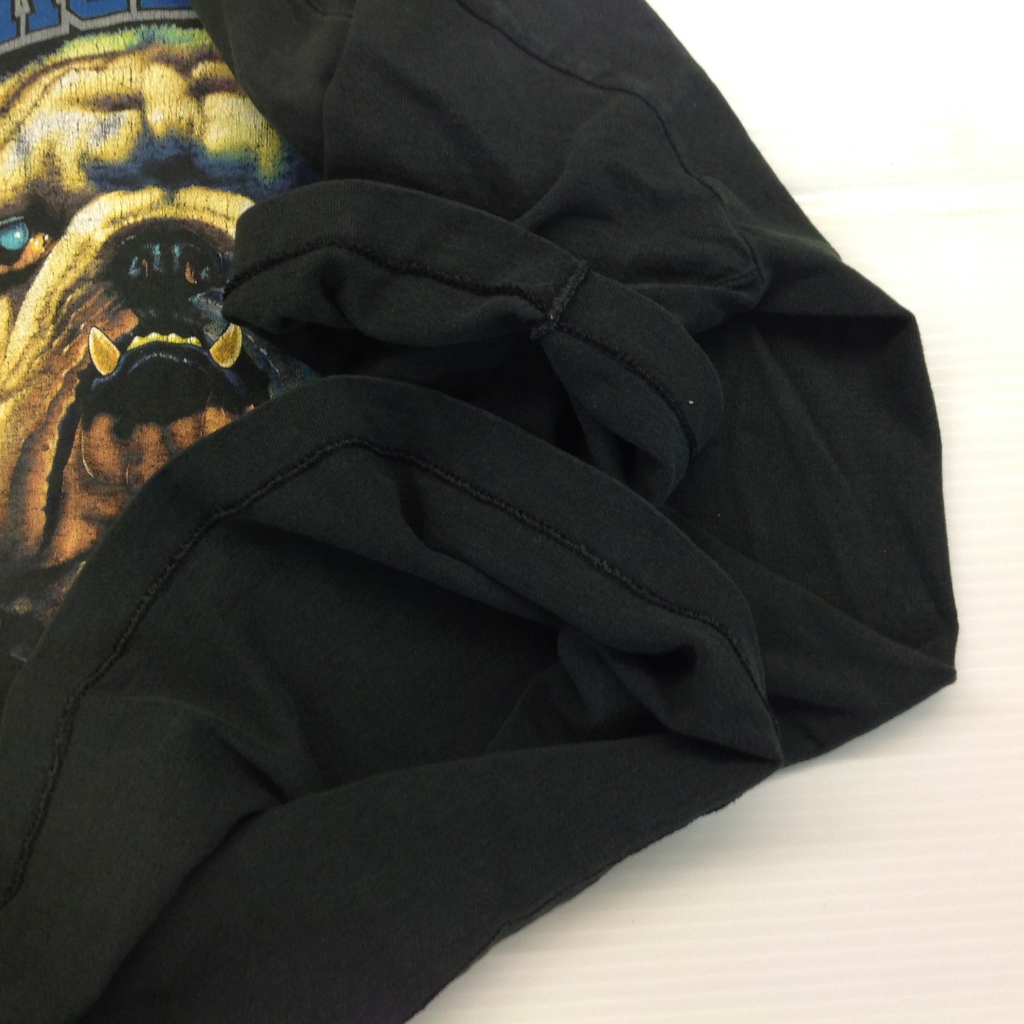 Vintage 1990's Georgetown University Black T-Shirt Large Fruit of the Loom FoTL Bulldog Graphics