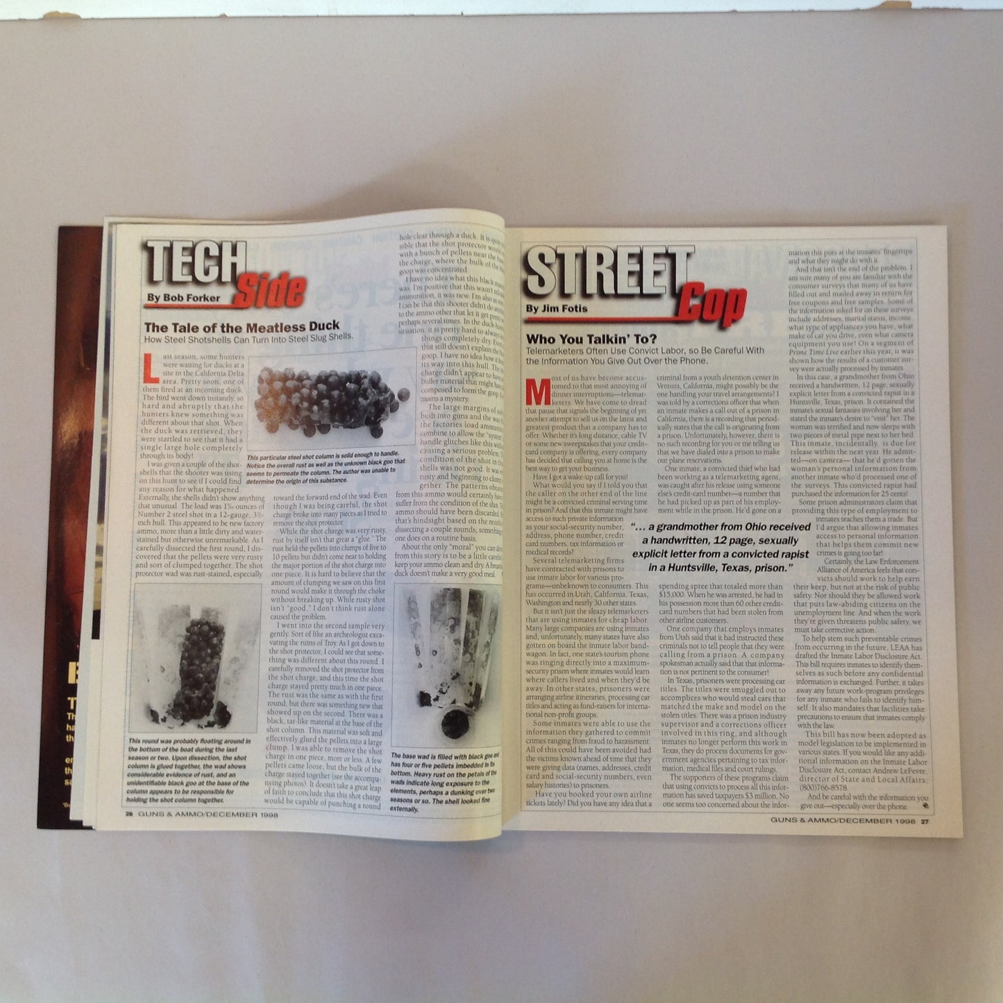Vintage Dec 1998 Guns & Ammo Magazine 40th Anniversary Holiday Gun Gift Guide Para-Ord Walther