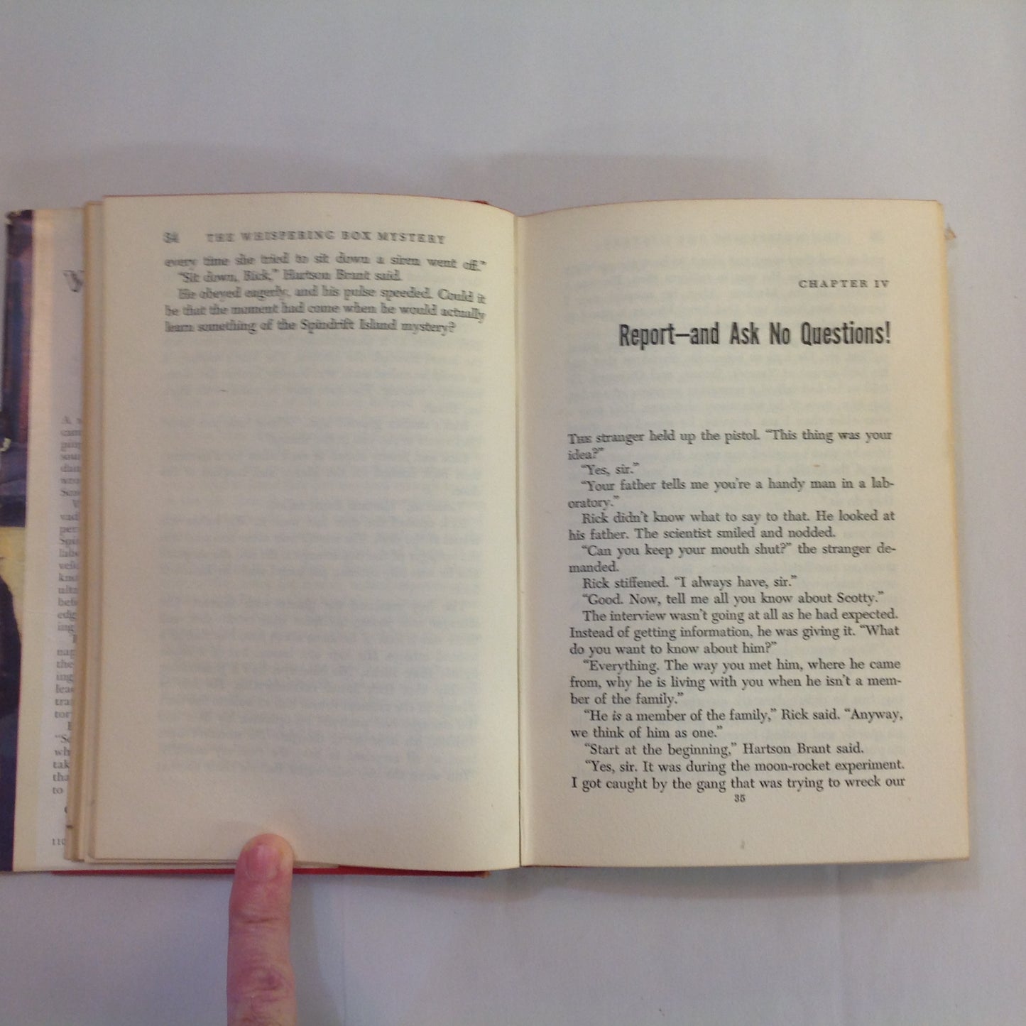 Vintage 1948 Hardcover The Whispering Box Mystery: A Rick Brant Science-Adventure Story John Blaine