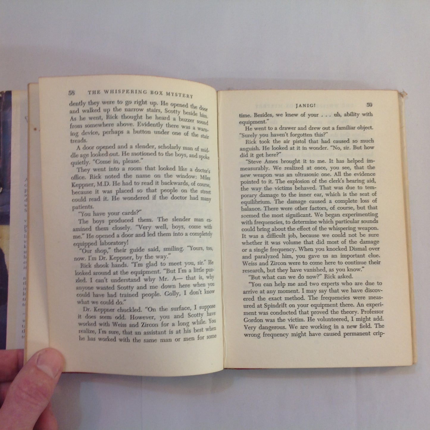 Vintage 1948 Hardcover The Whispering Box Mystery: A Rick Brant Science-Adventure Story John Blaine