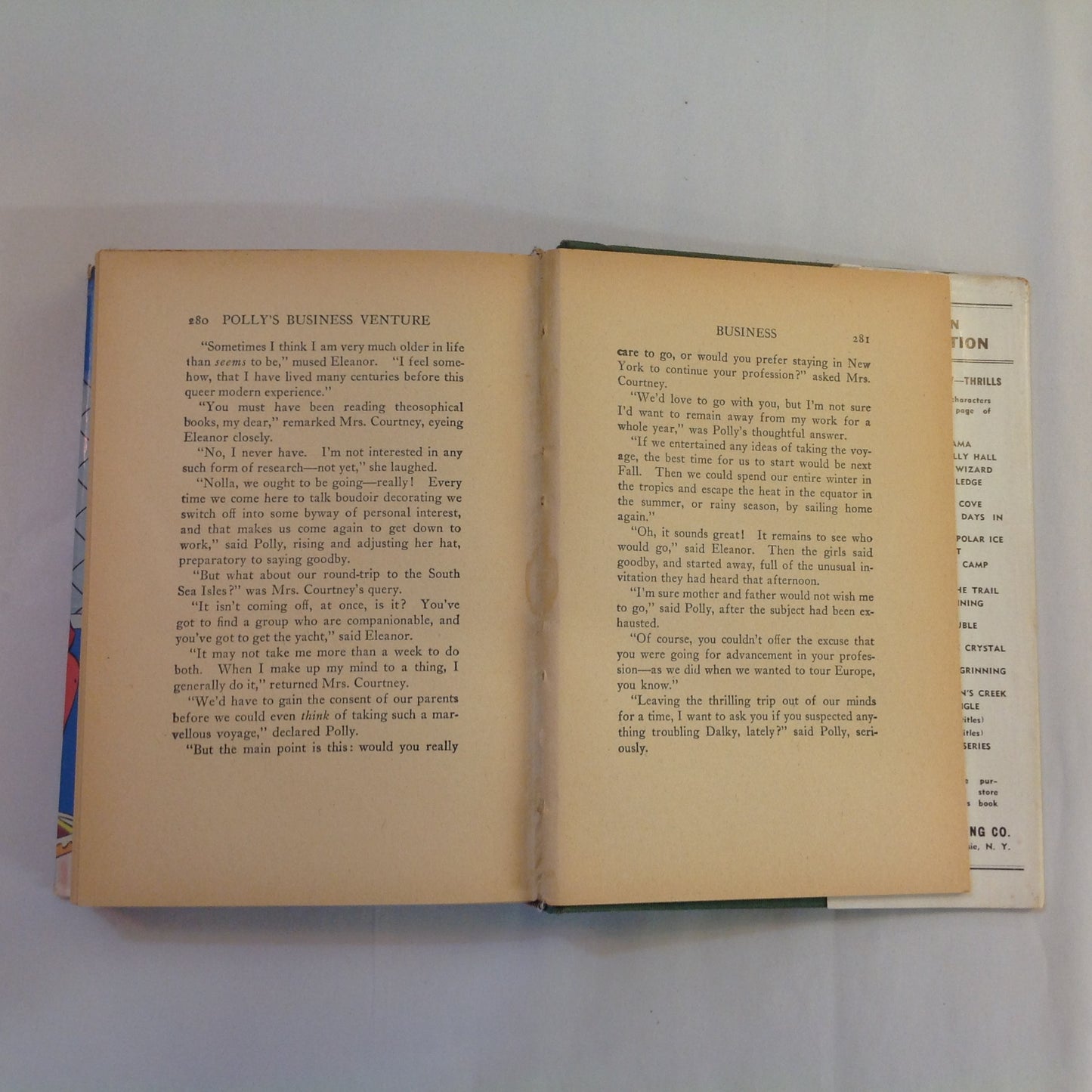 Vintage 1932 Hardcover Polly's Business Venture Lillian Elizabeth Roy