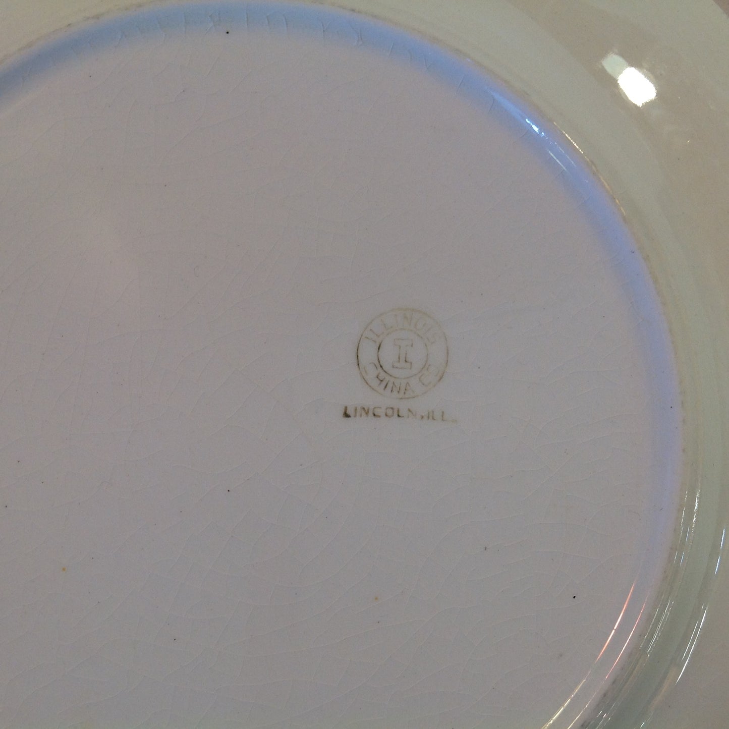Vintage Mid Century White Porcelain Small Plate Zion Ware Restaurant Coffee Diner