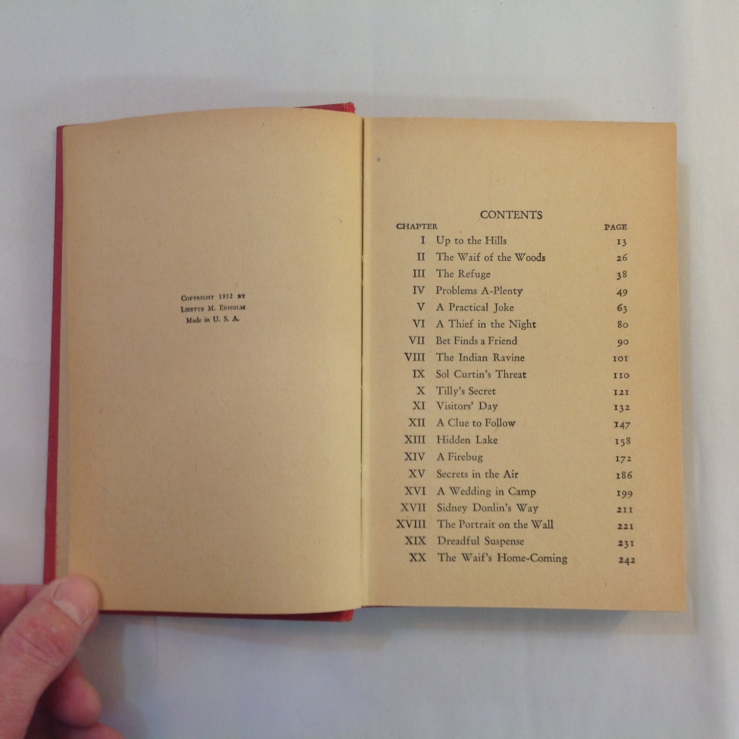Vintage 1932 Hardcover The Merriweather Girls on Campers' Trail Lizette Edholm Goldsmith First