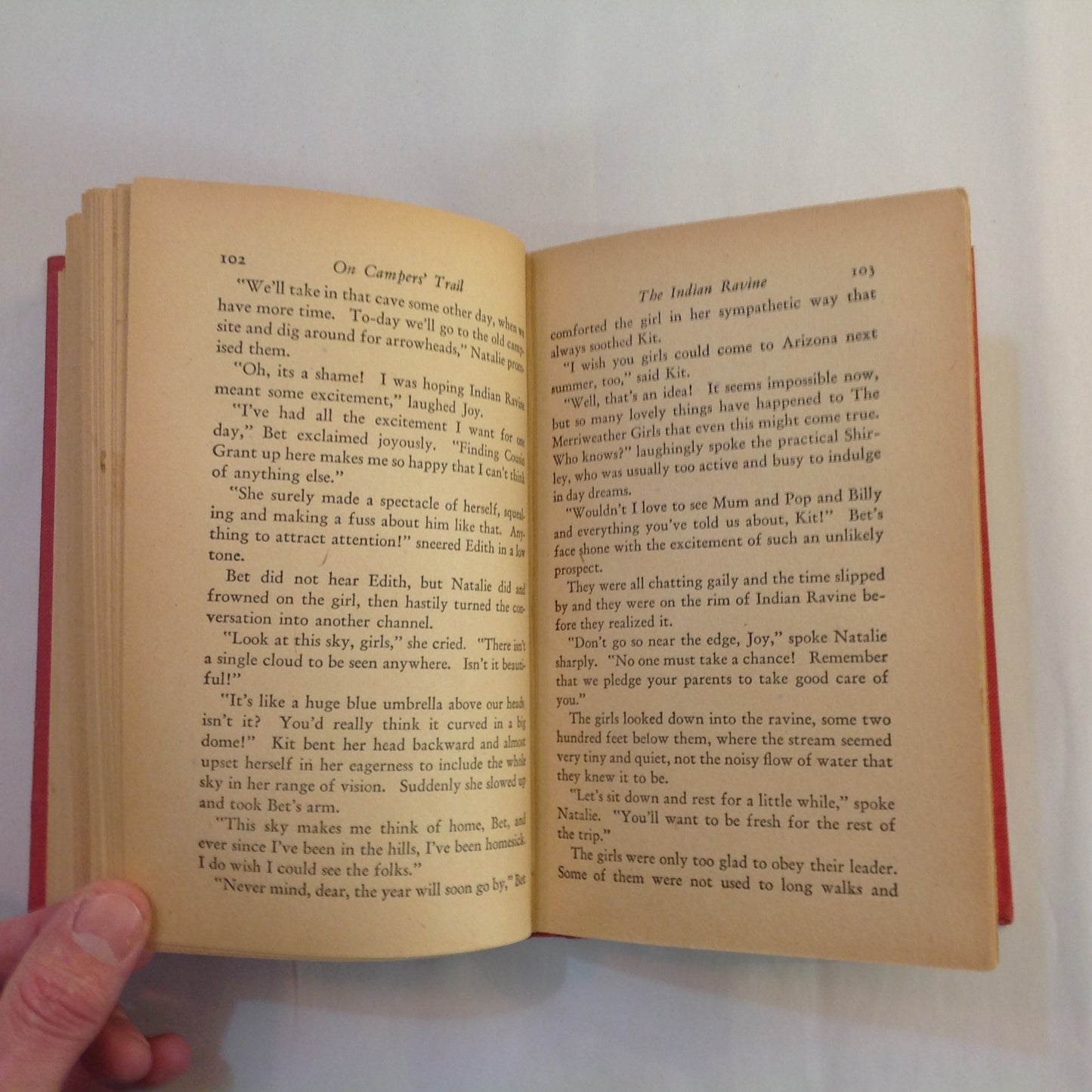 Vintage 1932 Hardcover The Merriweather Girls on Campers' Trail Lizette Edholm Goldsmith First