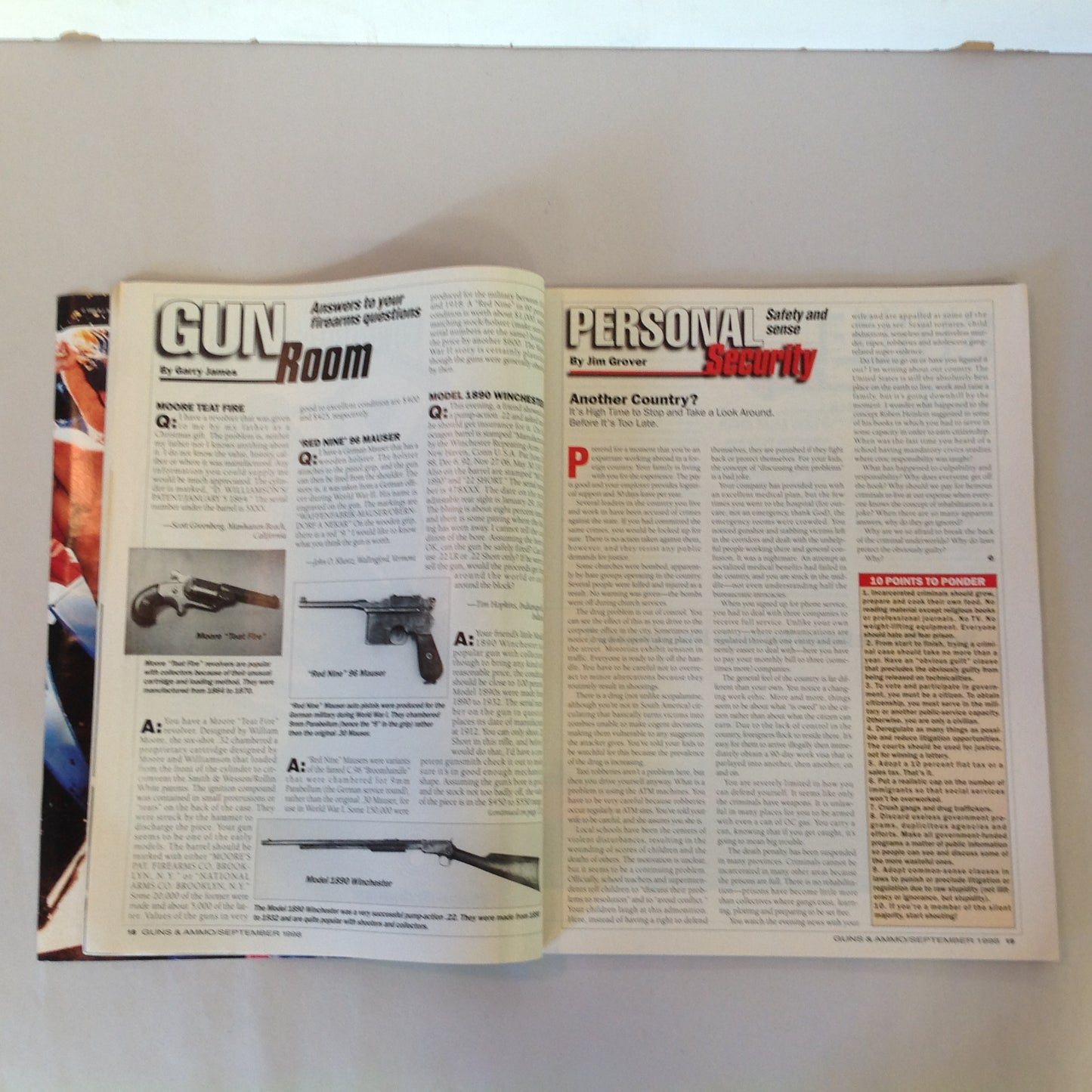 Vintage Sep 1998 Guns & Ammo Magazine 40th Anniversary Giant Collector's Edition