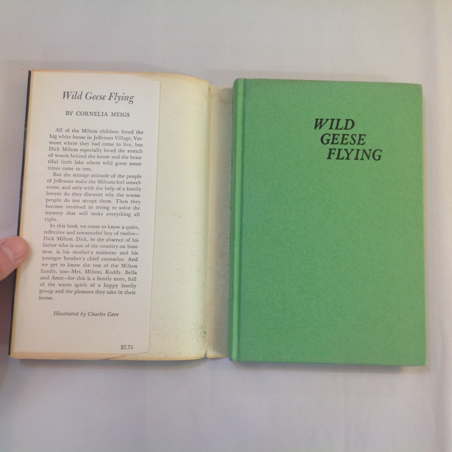 Vintage 1957 Hardcover Wild Geese Flying Cornelia Meigs Charles Greer Weekly Reader Children's Book Club edition