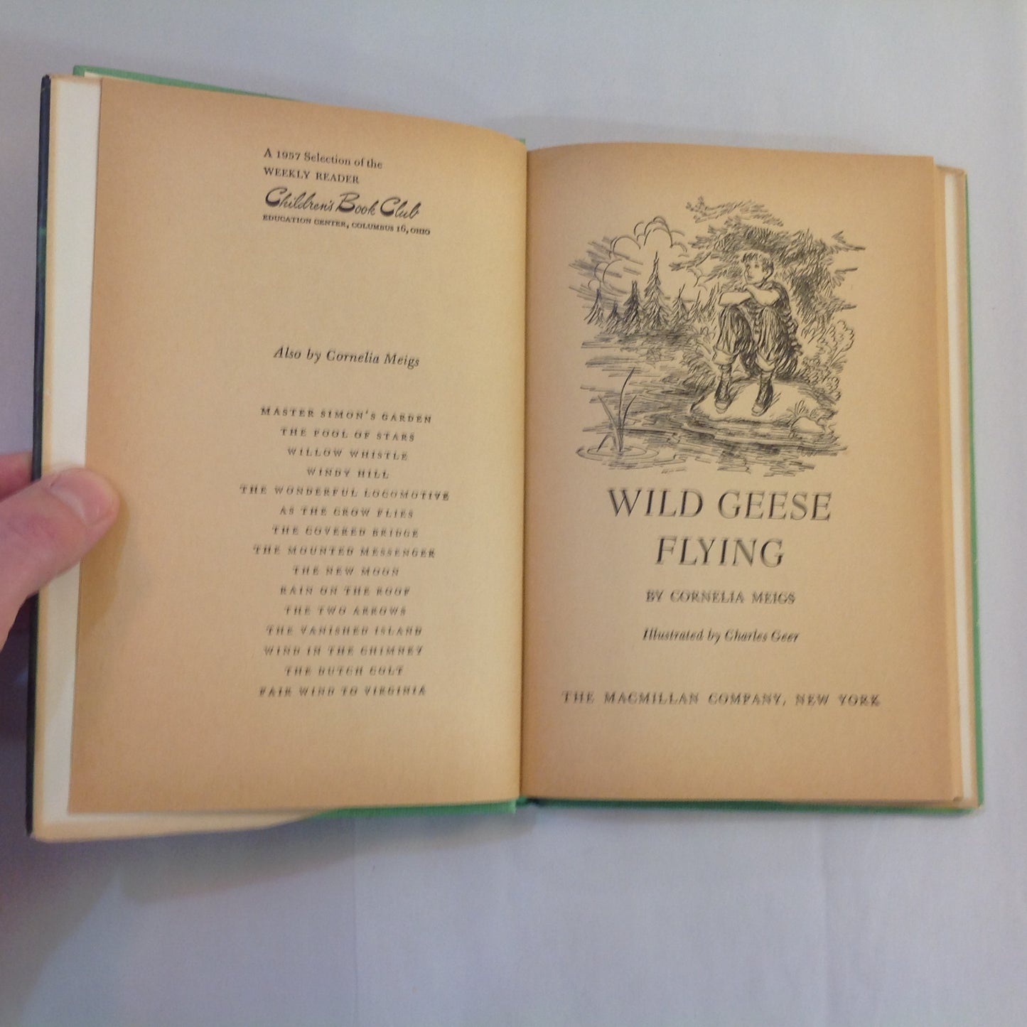 Vintage 1957 Hardcover Wild Geese Flying Cornelia Meigs Charles Greer Weekly Reader Children's Book Club edition
