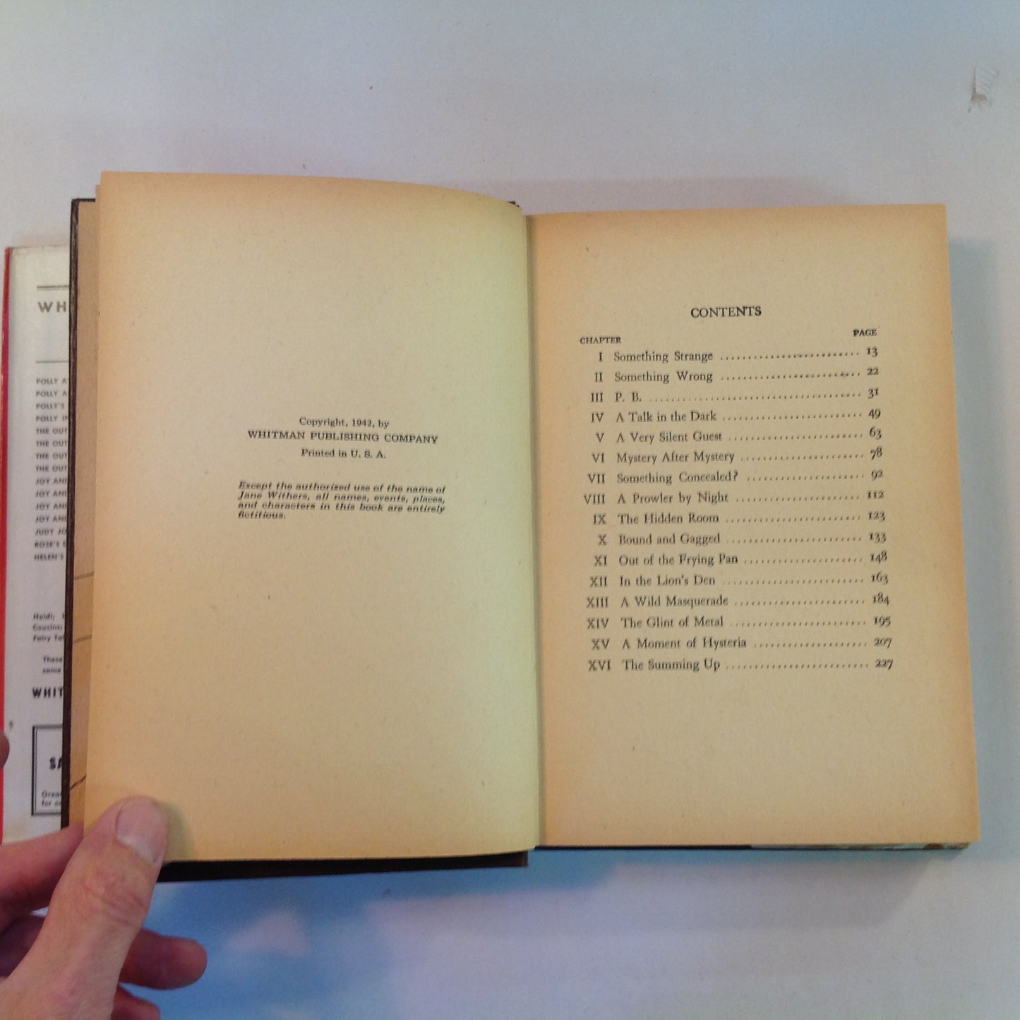Vintage 1942 Hardcover Jane Withers and the Hidden Room Eleanor Packer Authorized Edition