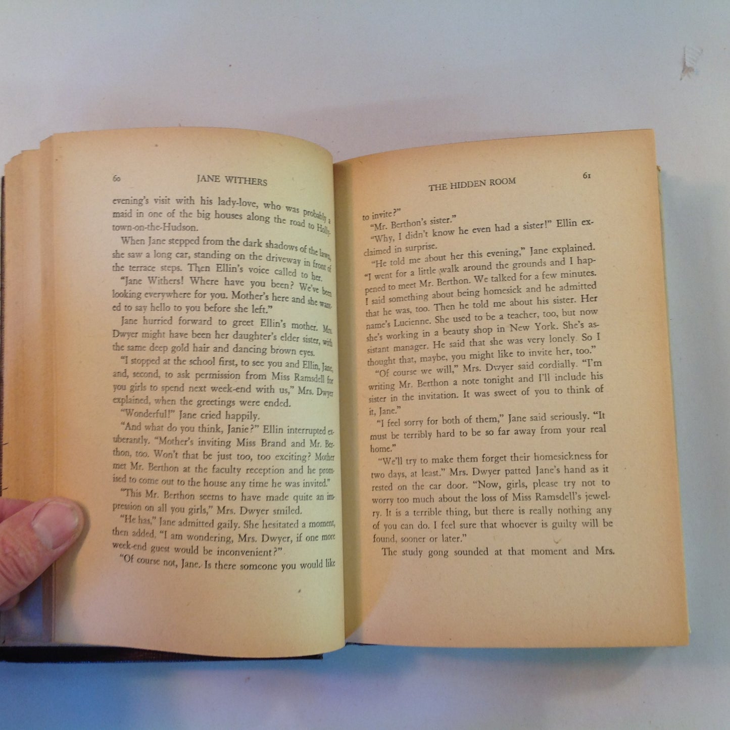 Vintage 1942 Hardcover Jane Withers and the Hidden Room Eleanor Packer Authorized Edition