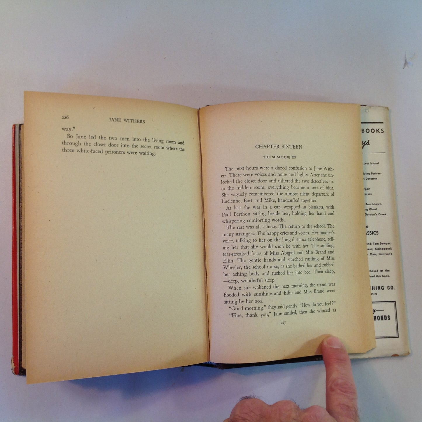 Vintage 1942 Hardcover Jane Withers and the Hidden Room Eleanor Packer Authorized Edition