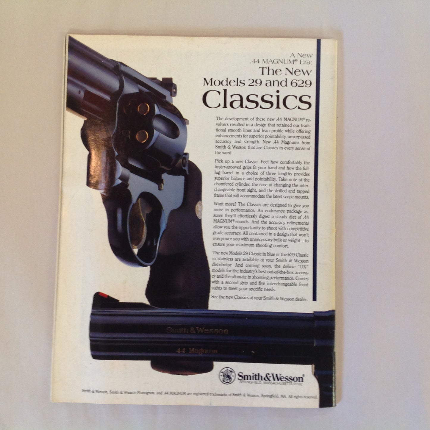 Vintage Sep 1991 Guns & Ammo Magazine Top 1 Handguns Rifles Cartridges of the 20th Century