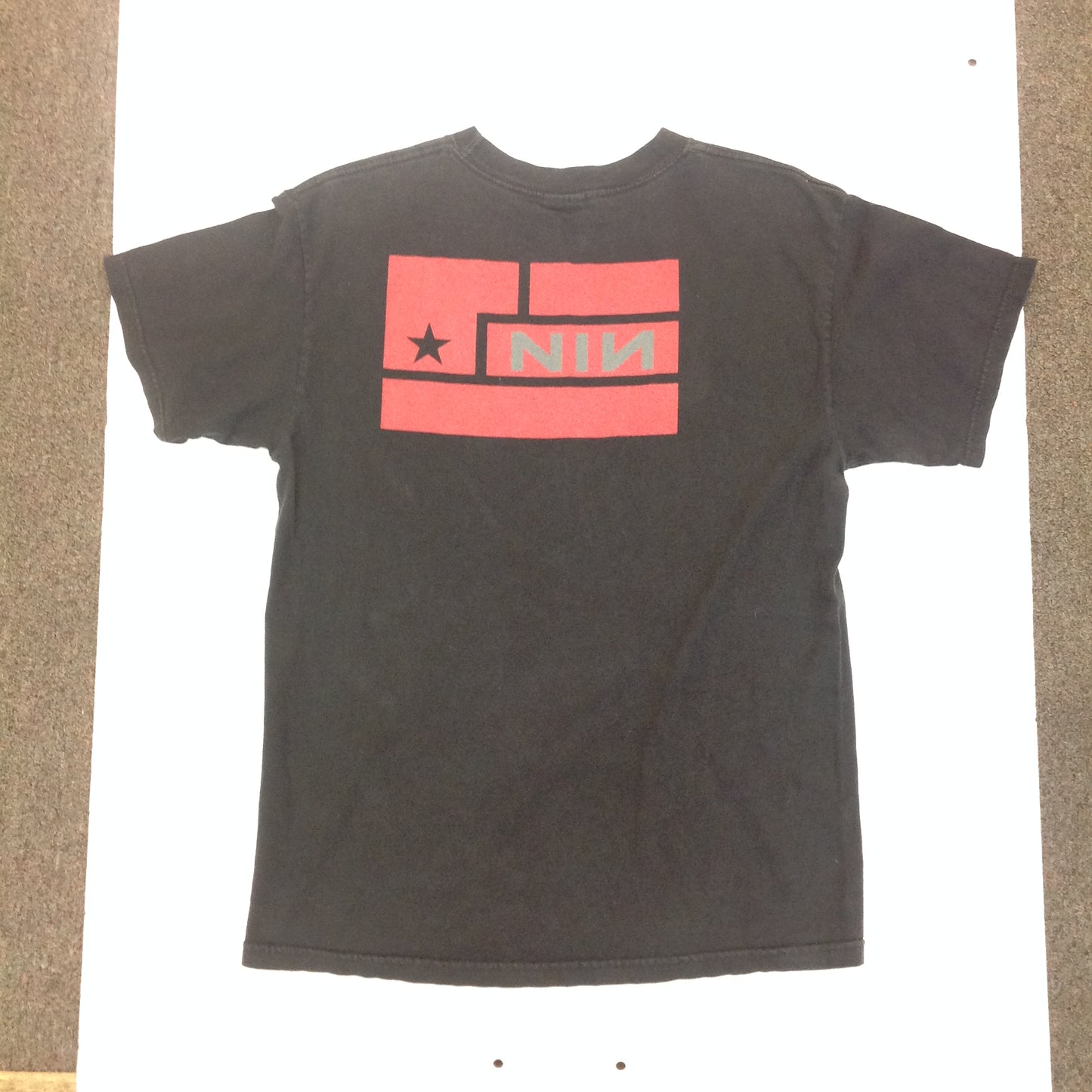 2007 Nine Inch Nails NIN Art is Resistance Tennessee River Short Sleeve Cotton Medium Black T-Shirt