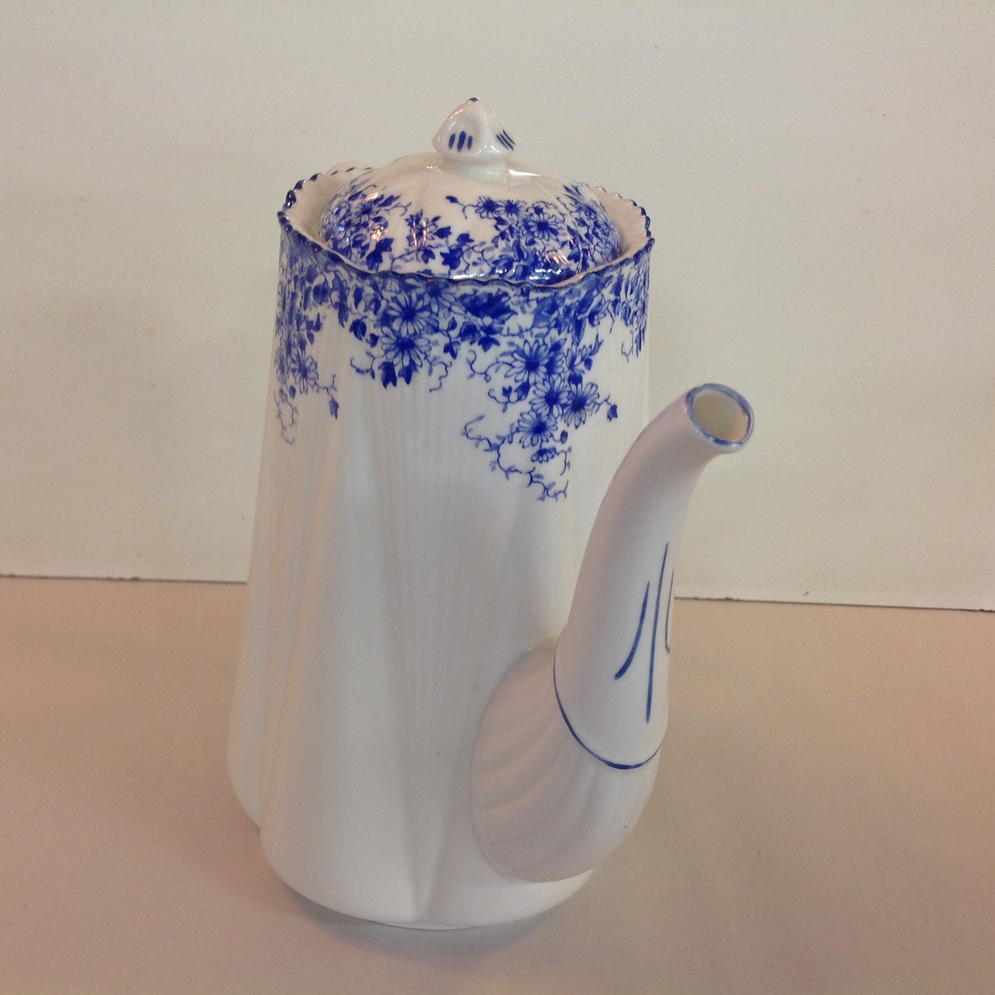 Antique Shelley Dainty Blue Coffee Pot