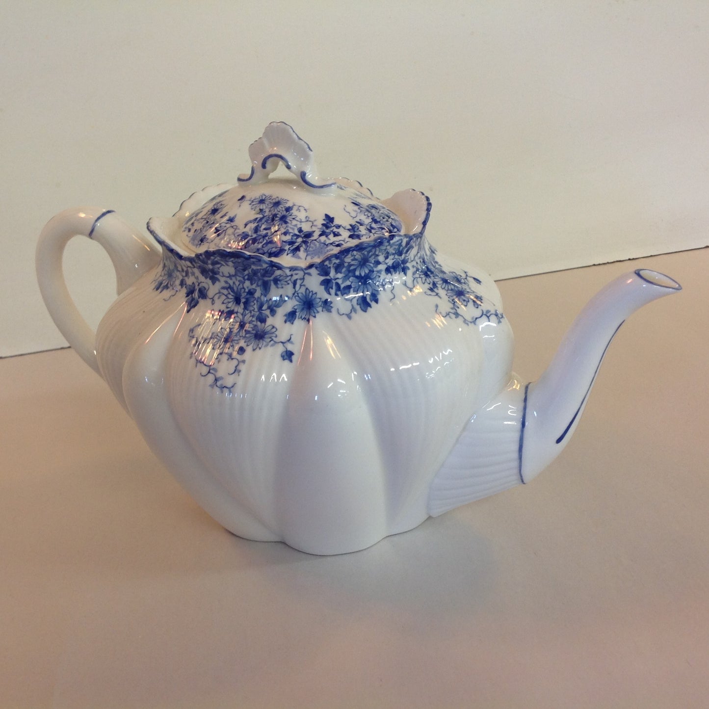 Antique Shelley Dainty Blue Teapot