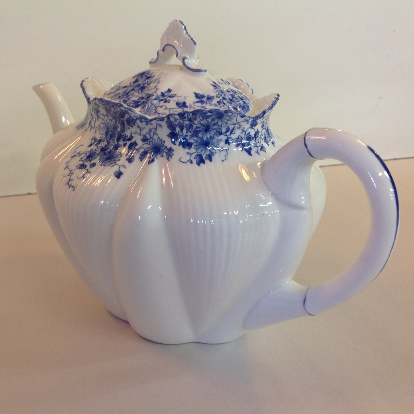 Antique Shelley Dainty Blue Teapot