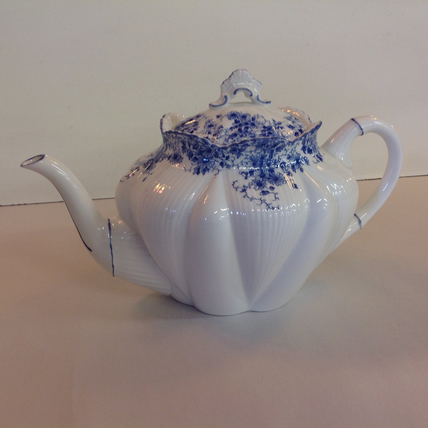 Antique Shelley Dainty Blue Teapot