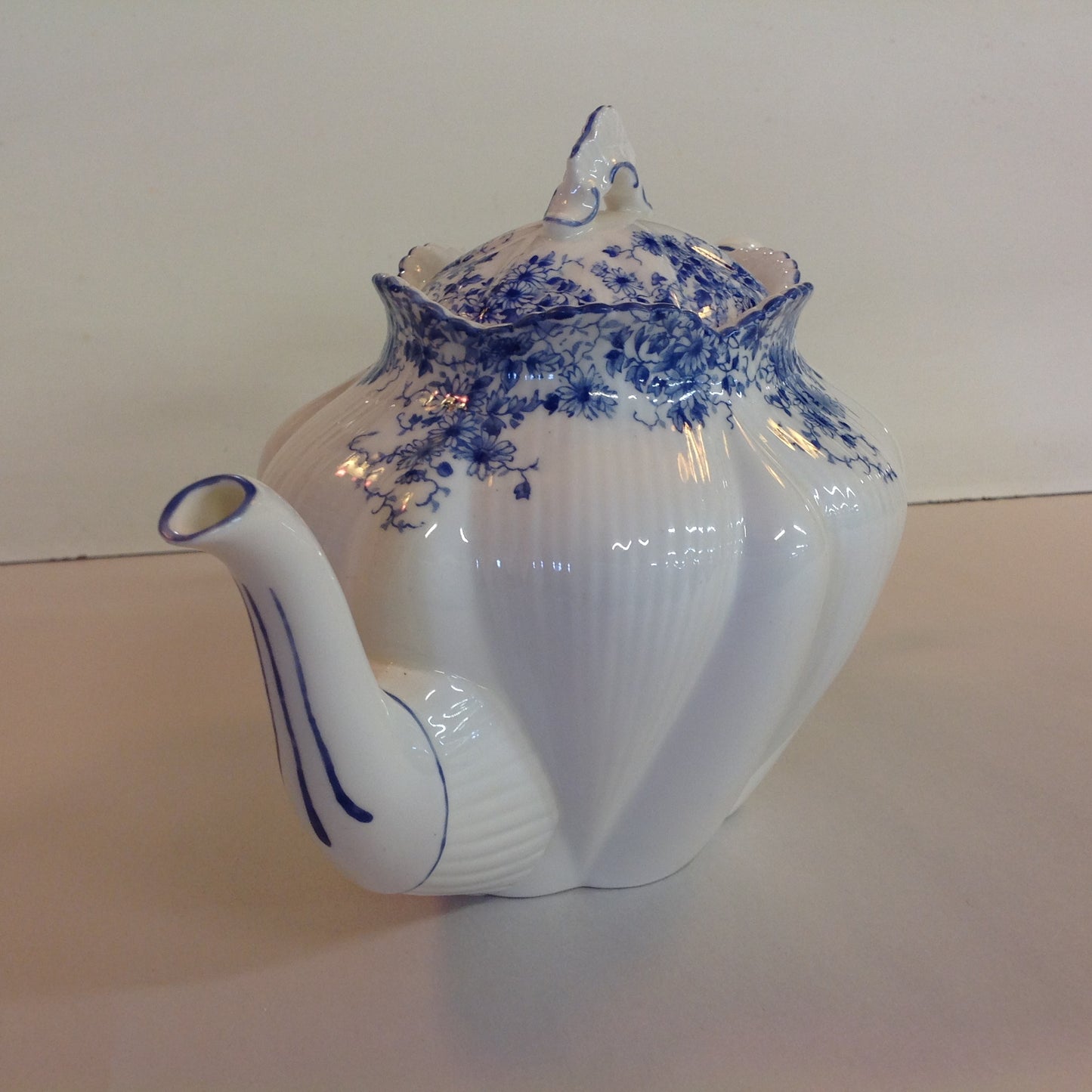 Antique Shelley Dainty Blue Teapot