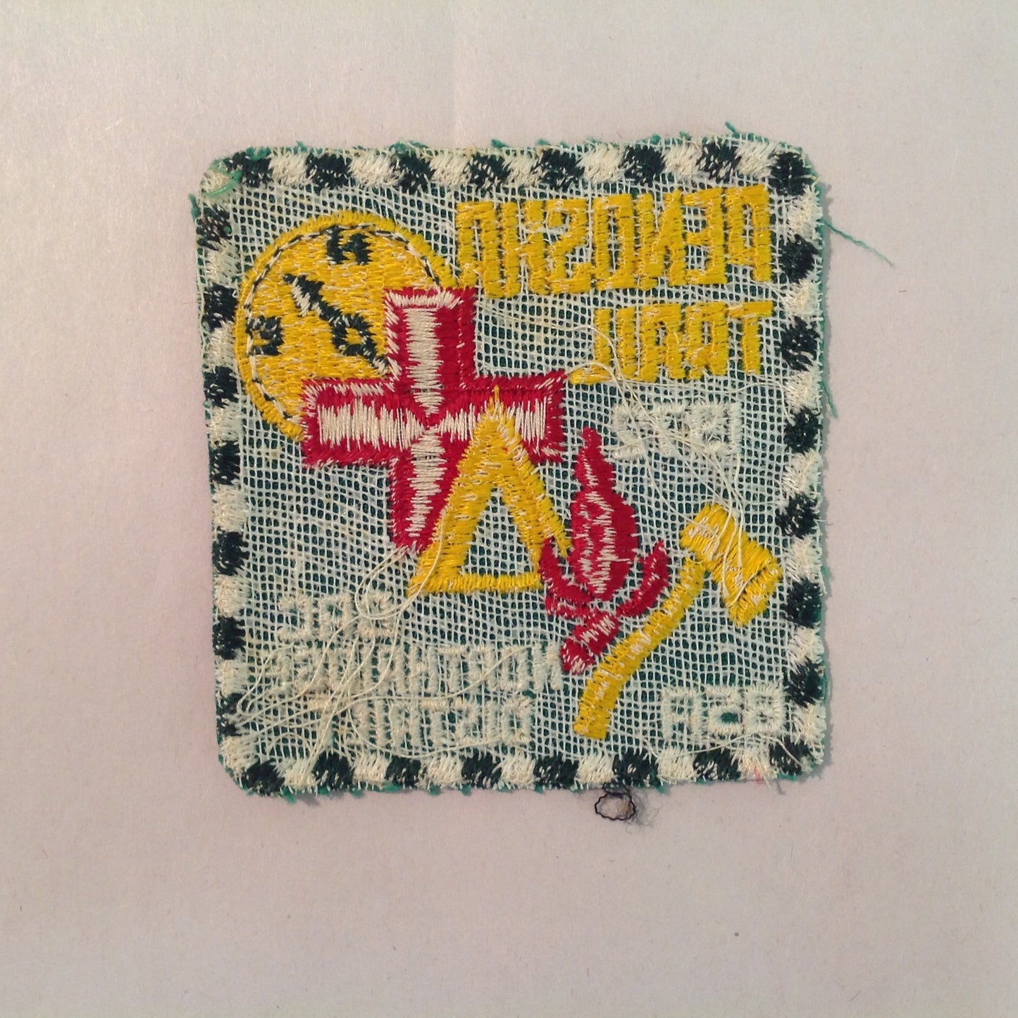 Vintage BSA Boys Scouts of America Patch Penosha Trail 1972 Northridge District DAC