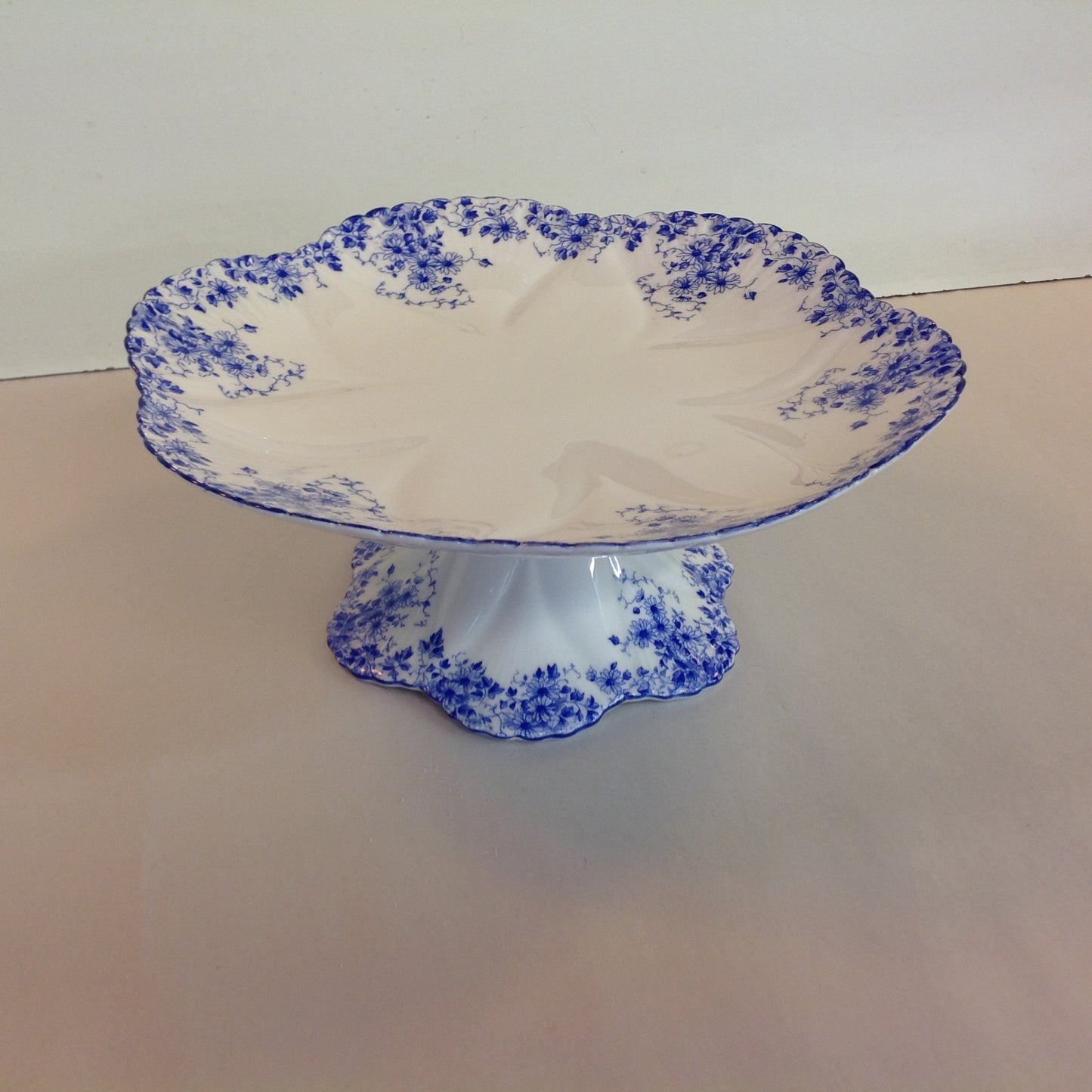 Antique Shelley Dainty Blue Cake Stand Plate