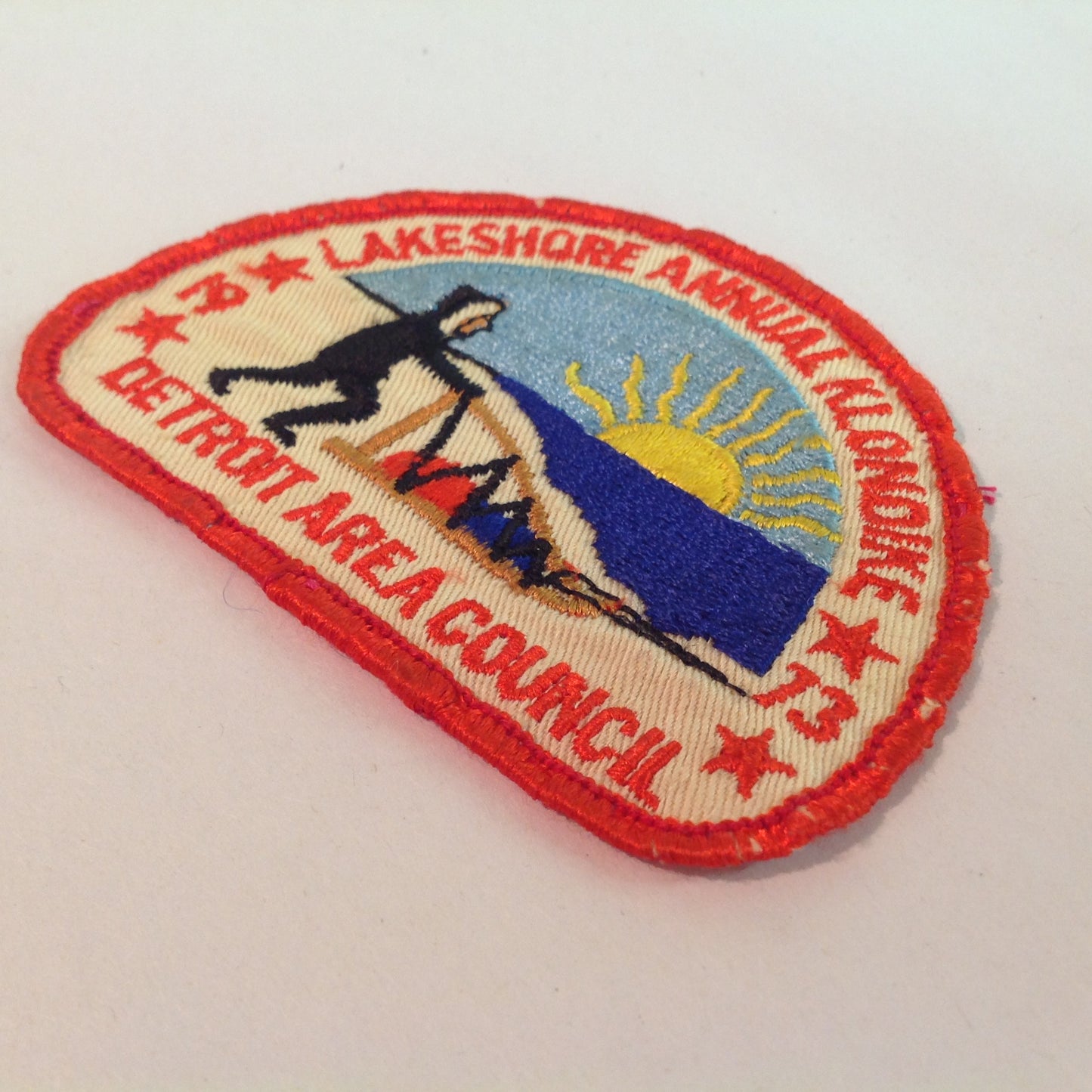 Vintage BSA Boys Scouts of America Patch Lakeshore Annual Klondike 1973 Detroit AC