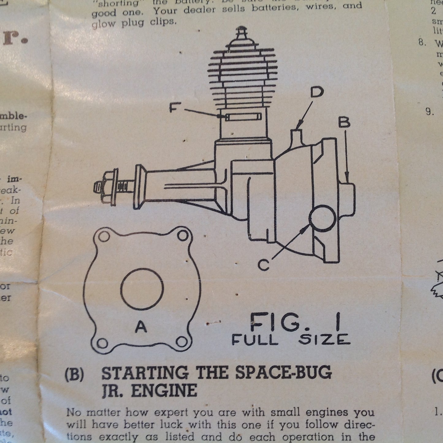 Vintage Care and Operation of Your Thimble-Drome RR-1 Engine Instructions Guide