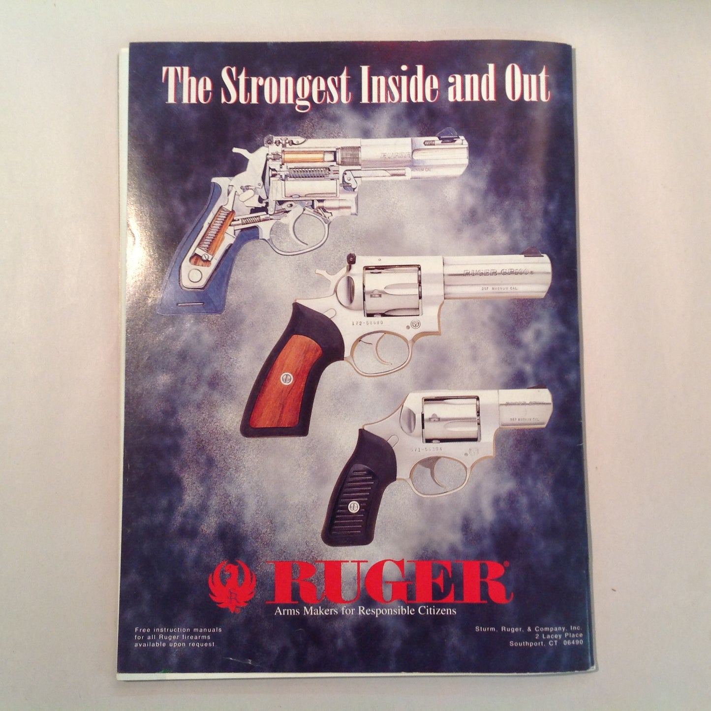 Vintage Jan/Feb 1996 American Handgunner Magazine Street Survival Ultra Compact .45 Club 10 Die Yuppie Scum!
