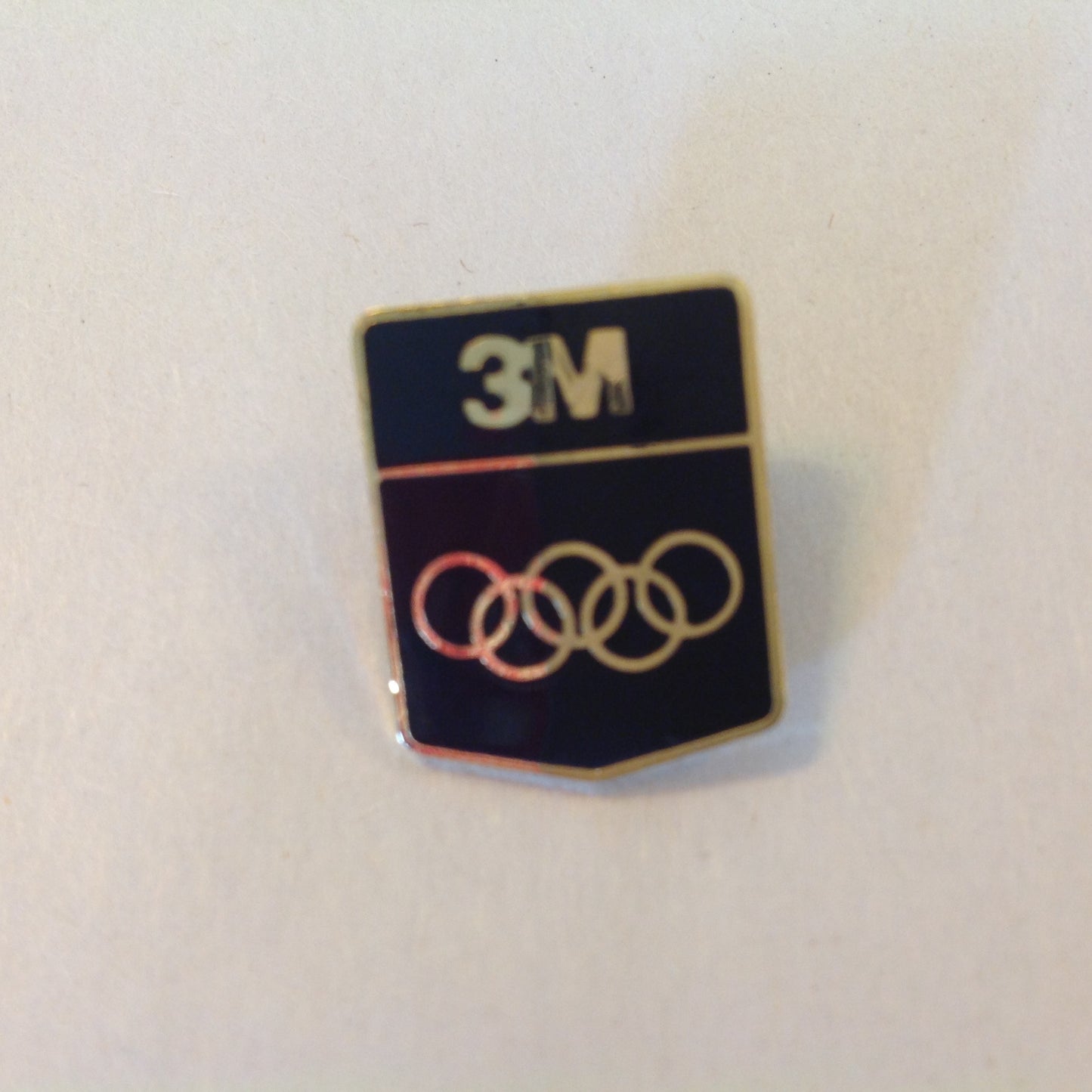 Vintage 1988 3M XXIV Olympiad Seoul Korea Summer Games Black Logo Hat Lapel Pin