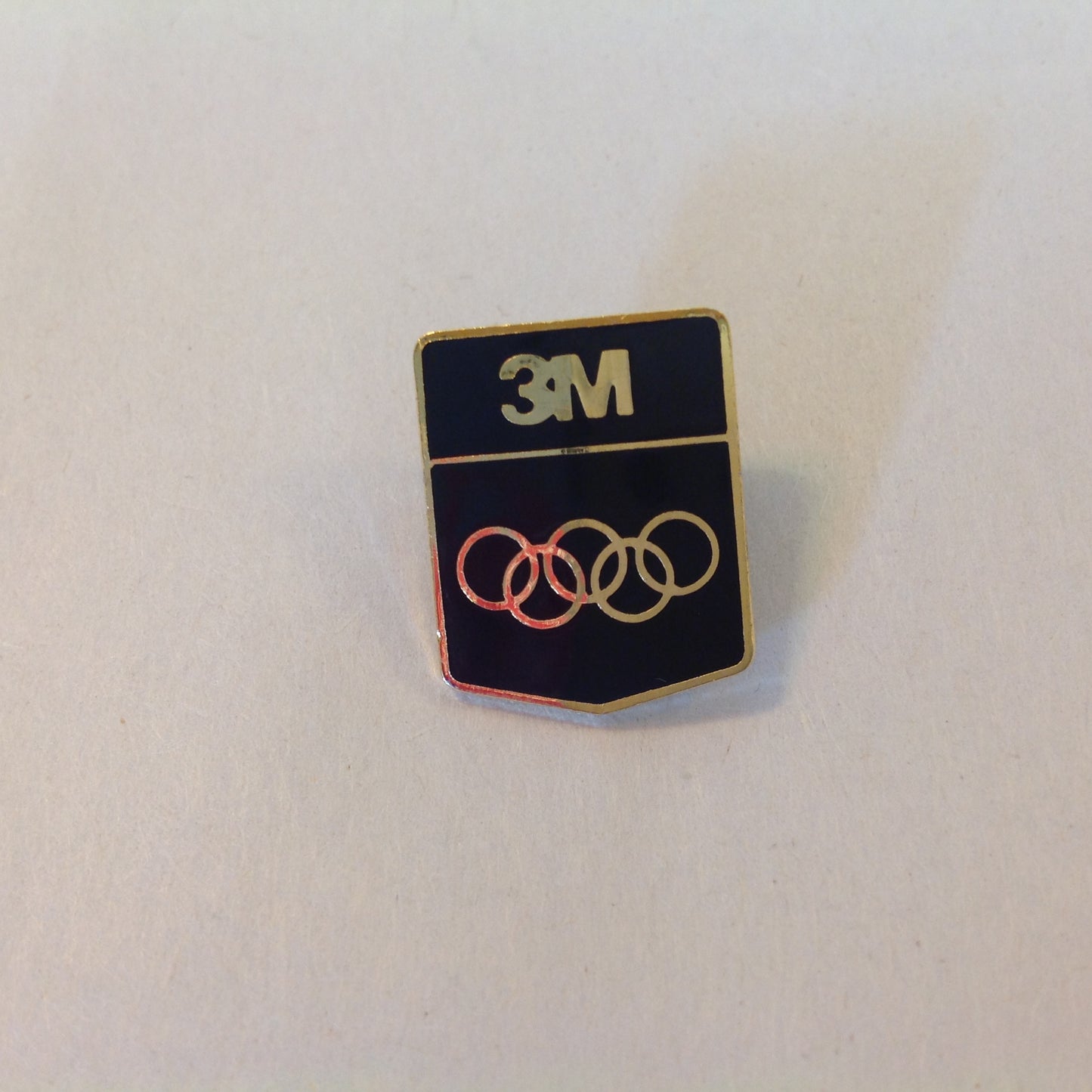 Vintage 1988 3M XXIV Olympiad Seoul Korea Summer Games Black Logo Hat Lapel Pin