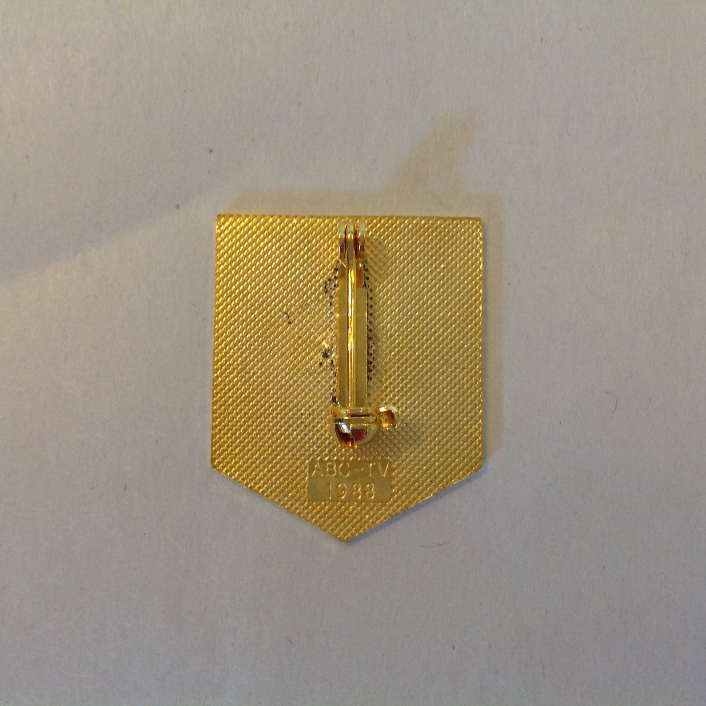 Vintage ABC Calgary 1988 XV Olympic Winter Games 88 Black Shield Promotional Pin