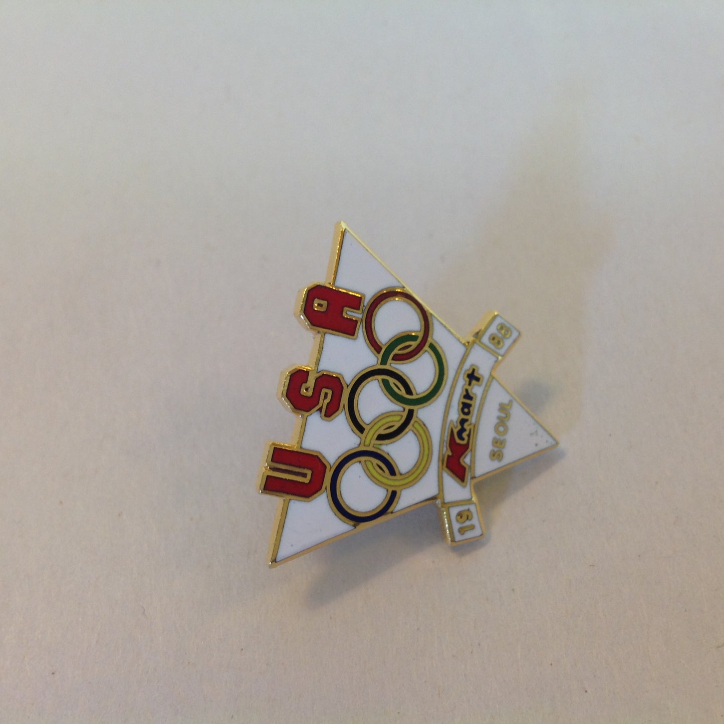 Vintage K-Mart 1988 Seoul Korea Summer Olympics XXIV Olympiad USA Logo Pin