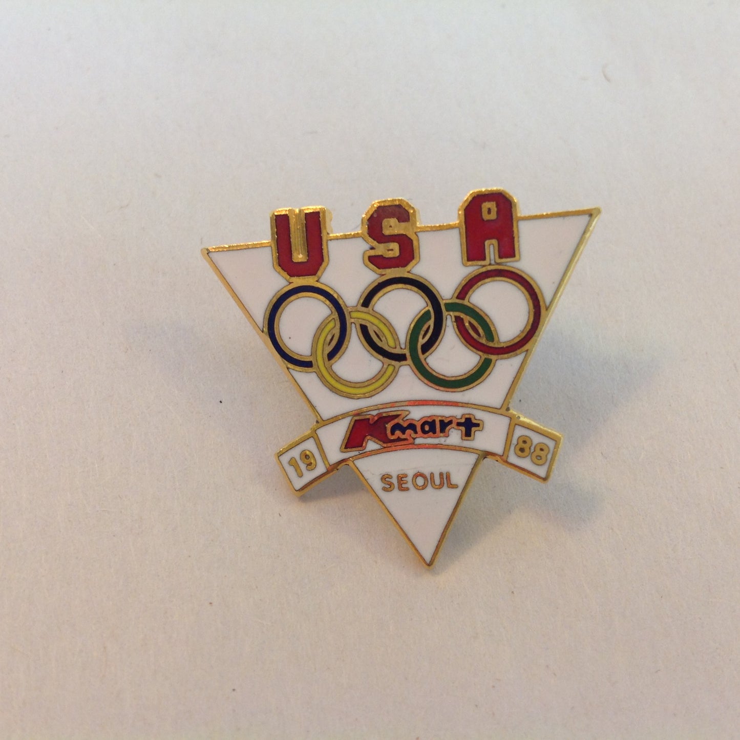 Vintage K-Mart 1988 Seoul Korea Summer Olympics XXIV Olympiad USA Logo Pin