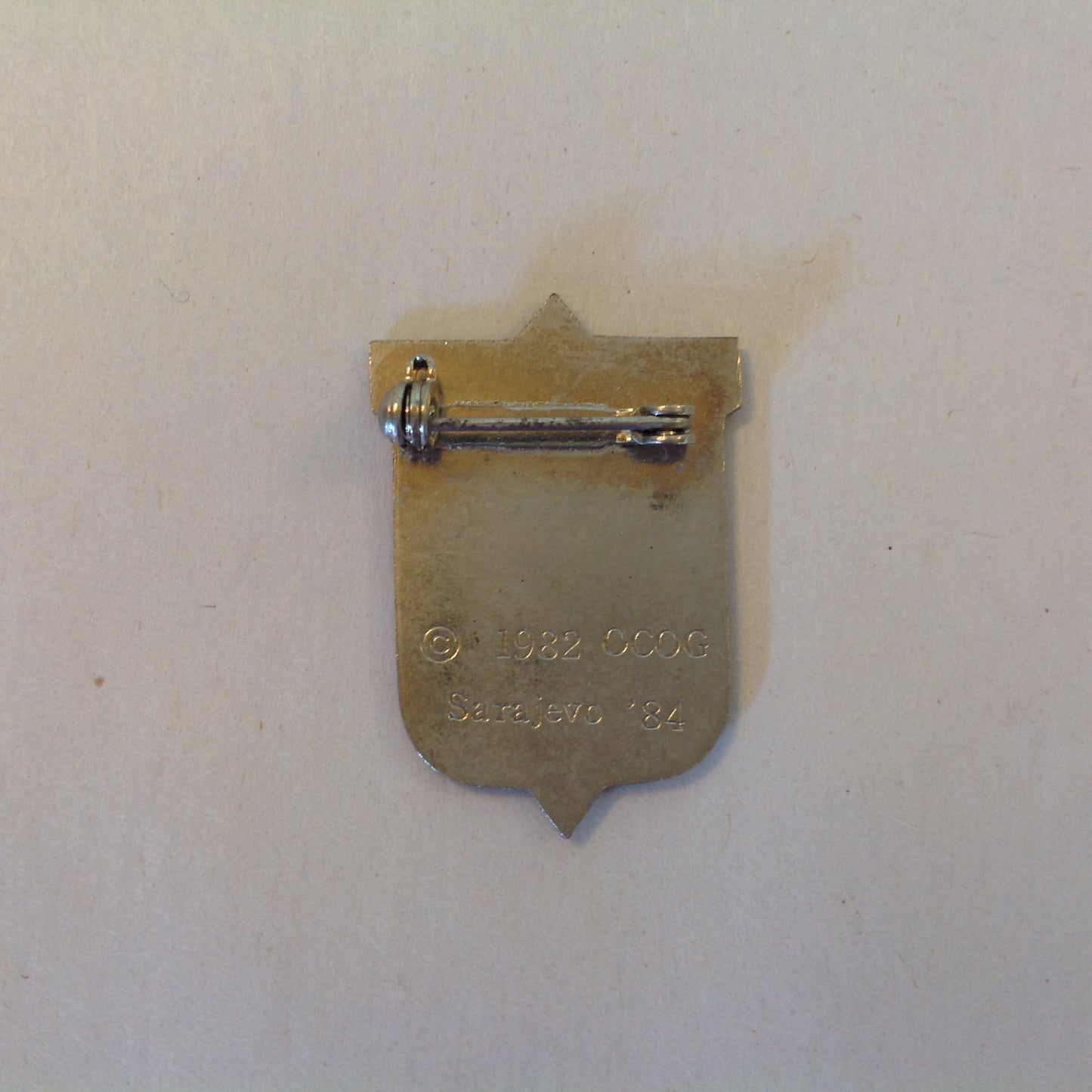 Vintage Stanley XIV Olympic Winter Games Sarajevo 1984 Promotional Pin Brooch