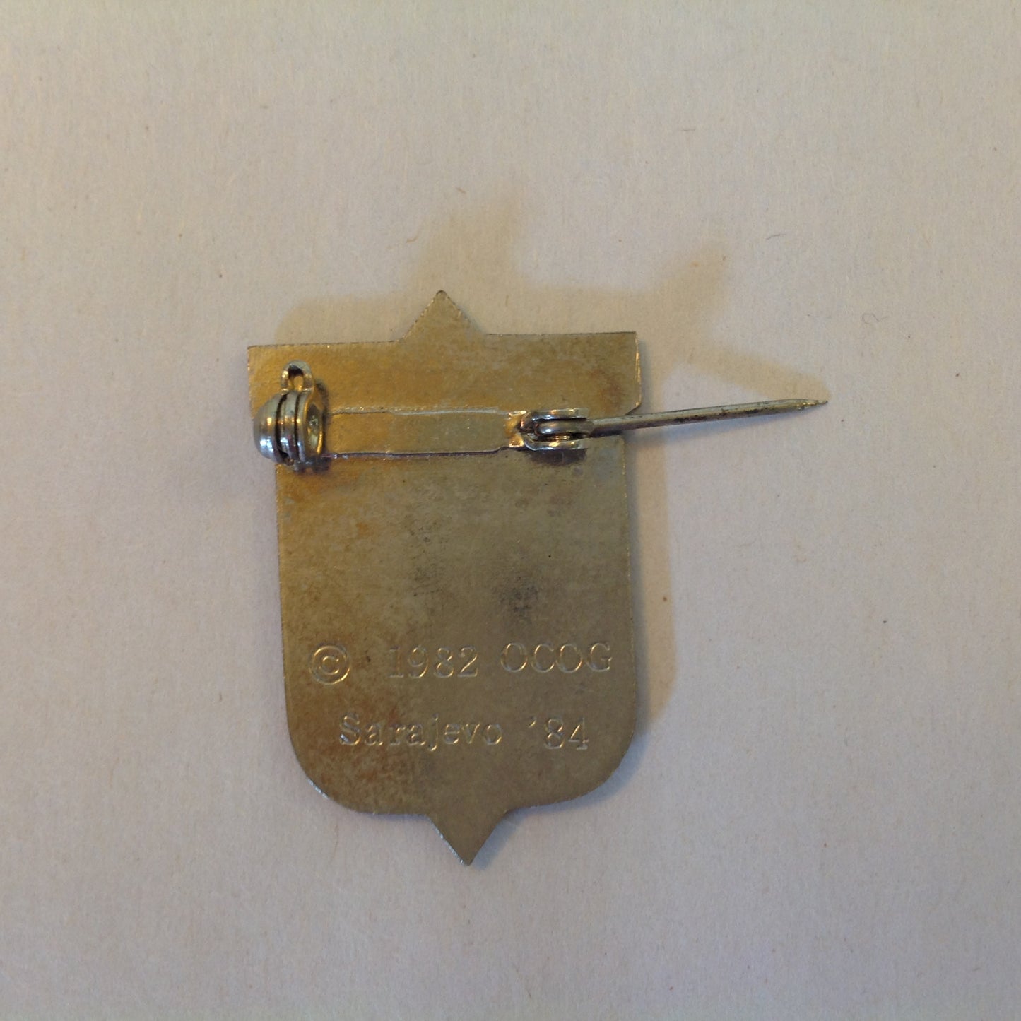 Vintage Stanley XIV Olympic Winter Games Sarajevo 1984 Promotional Pin Brooch