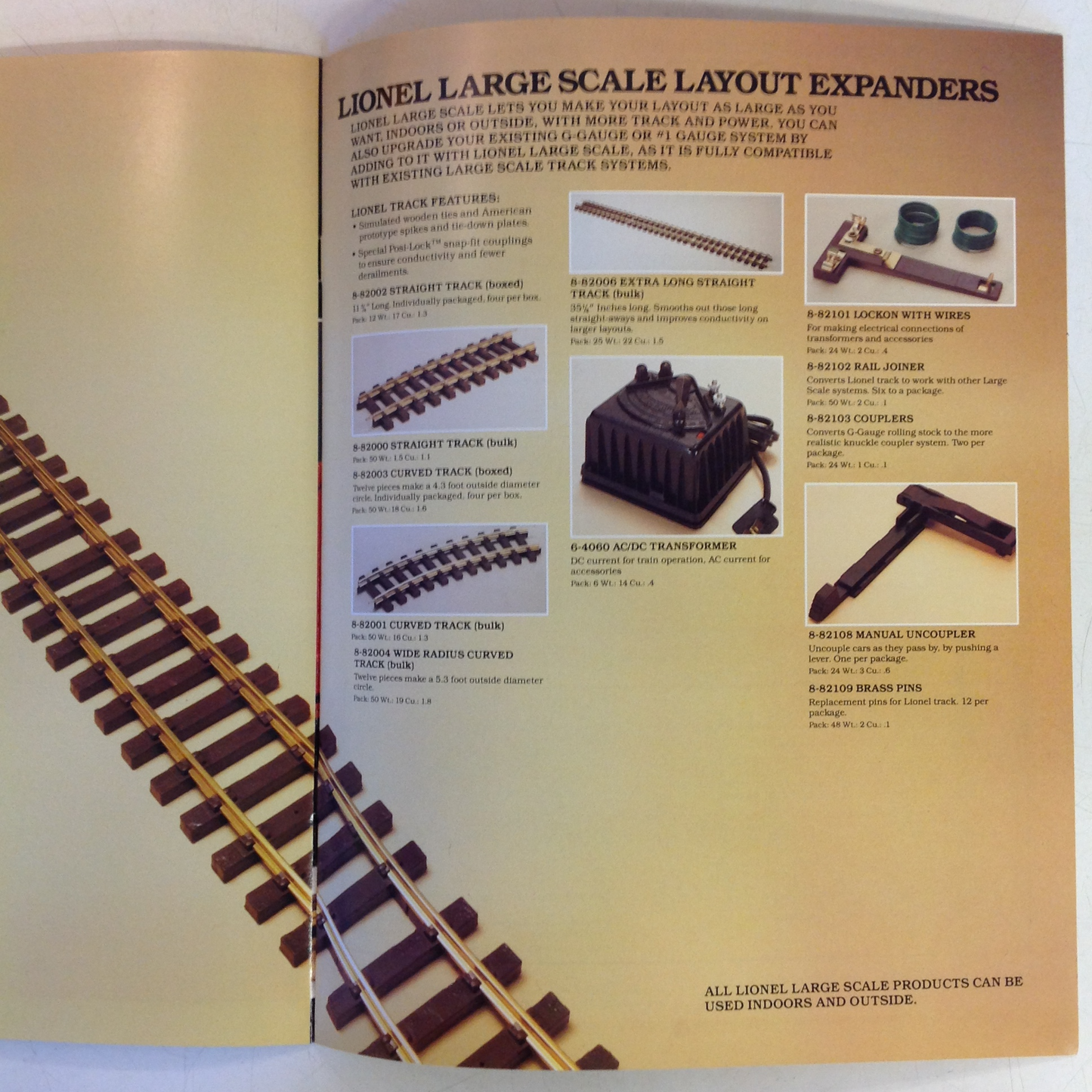 Vintage 1988 LIONEL Large Scale Electric Trains & Accessories Booklet